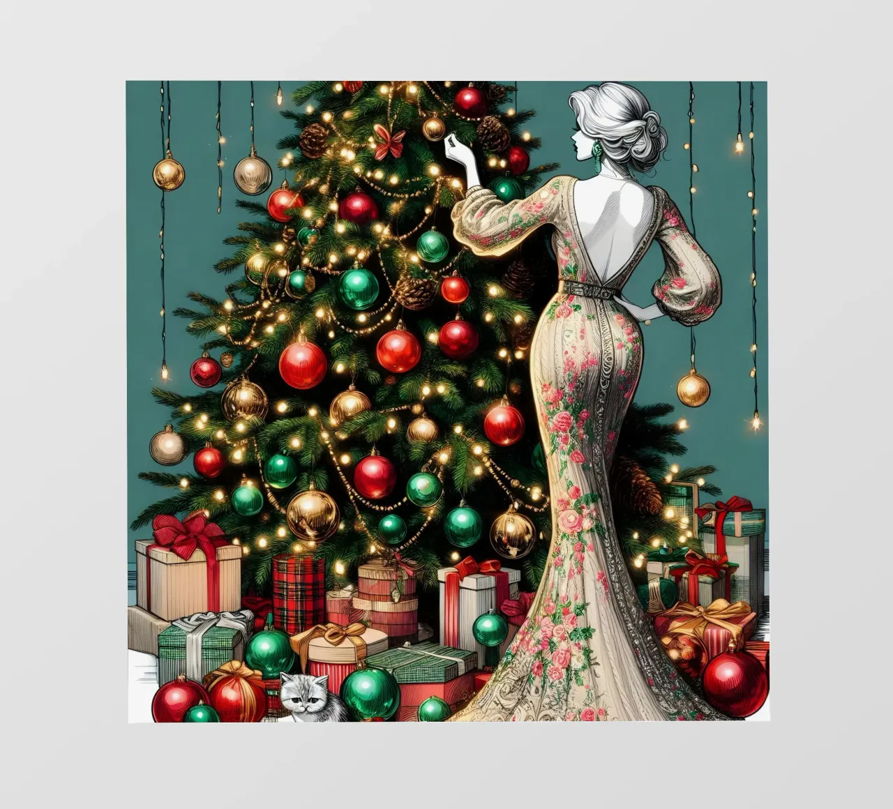 KERSTDAG fotobehang van ARTOMATIC