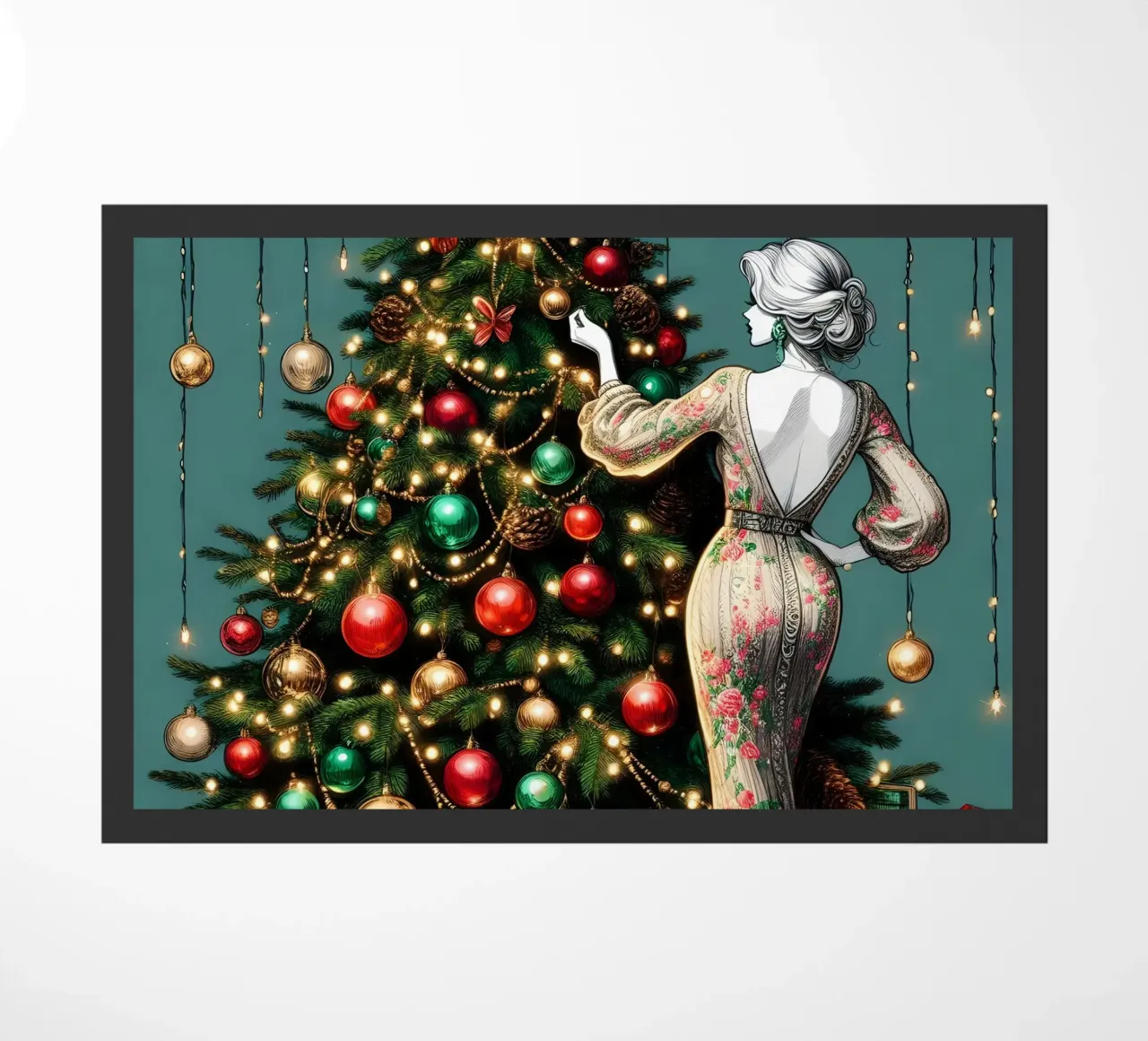 KERSTDAG deurmat van ARTOMATIC