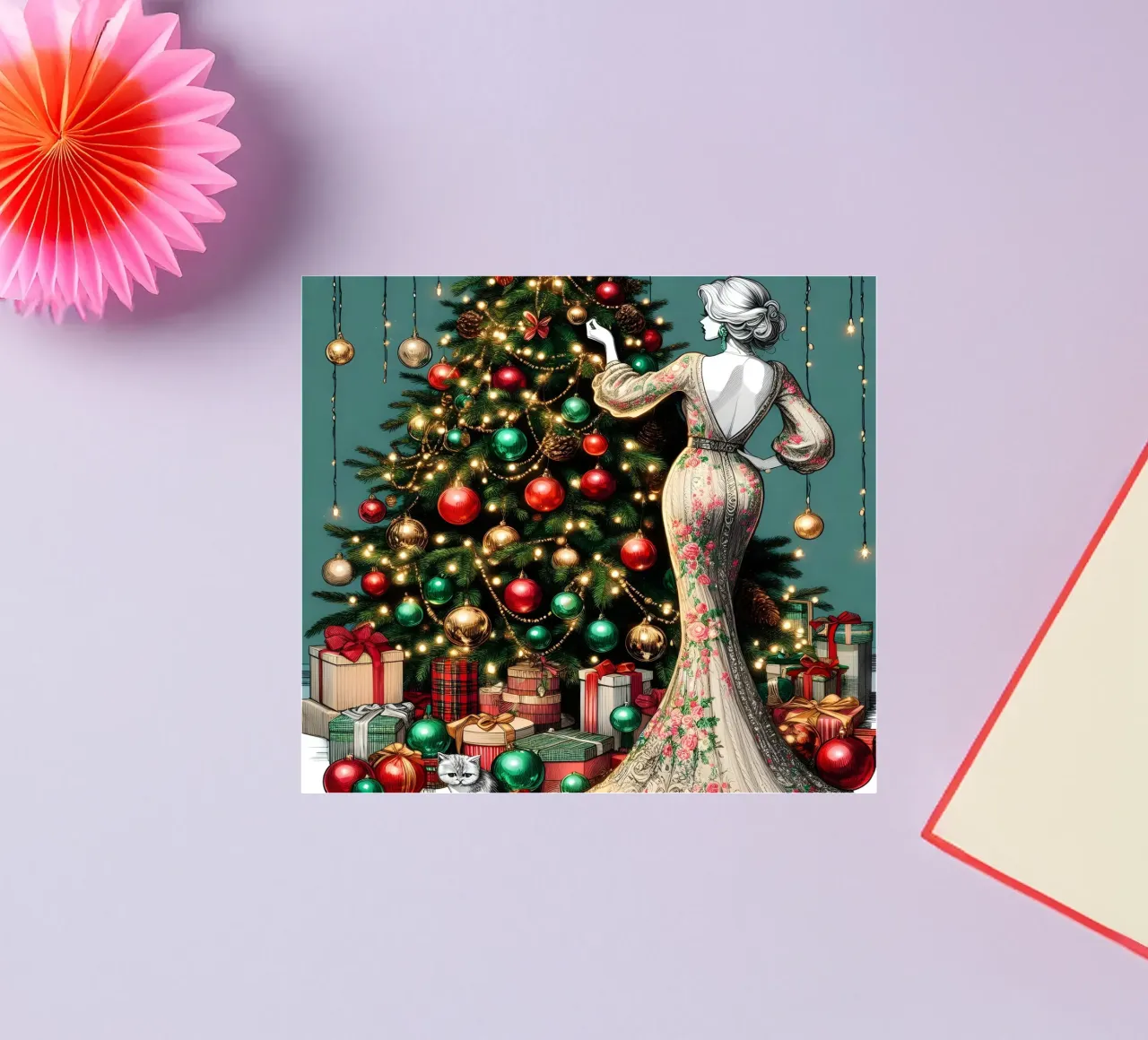 KERSTDAG sticker van ARTOMATIC