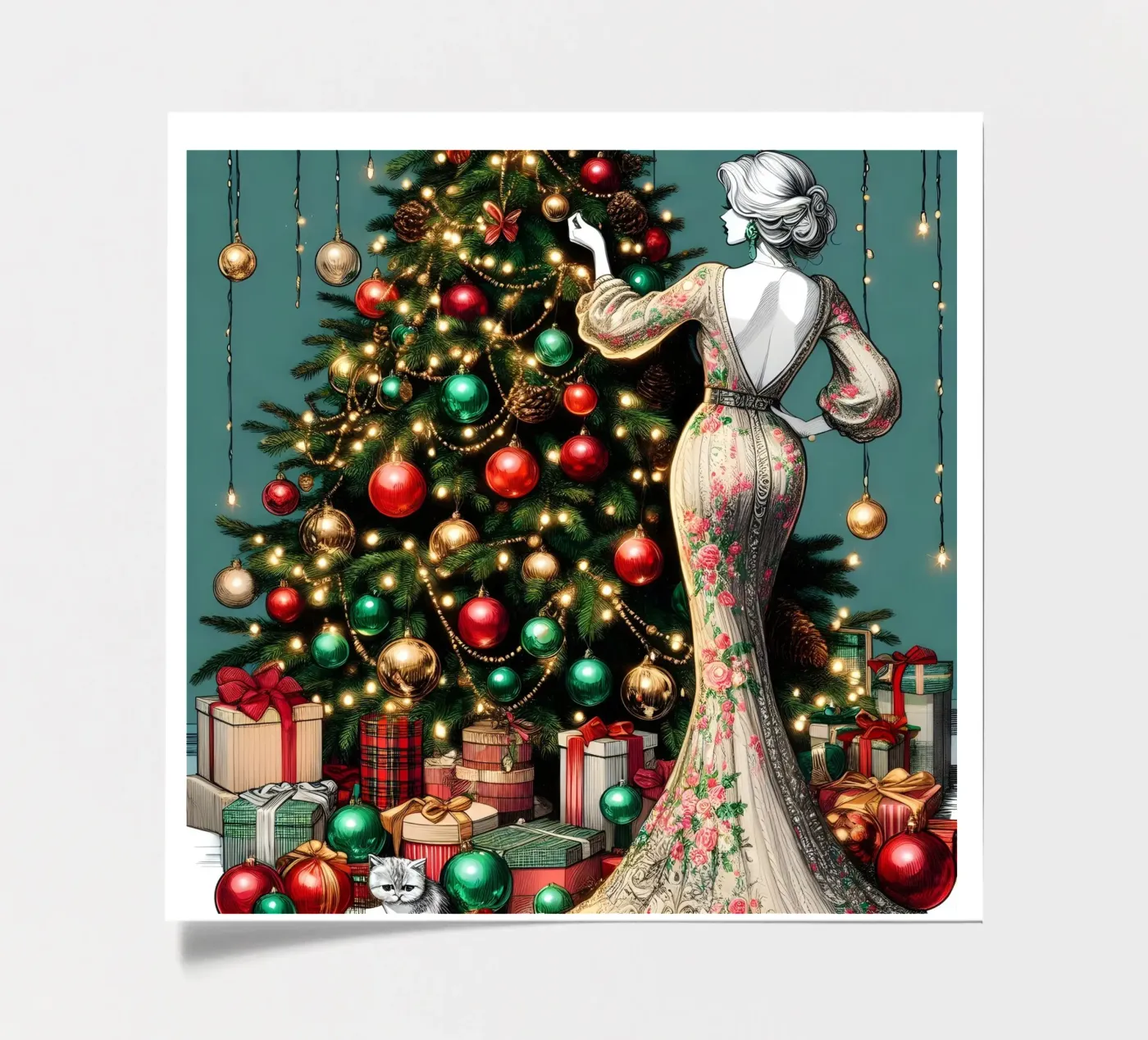 CHRISTMAS DAY stickervel van ARTOMATIC