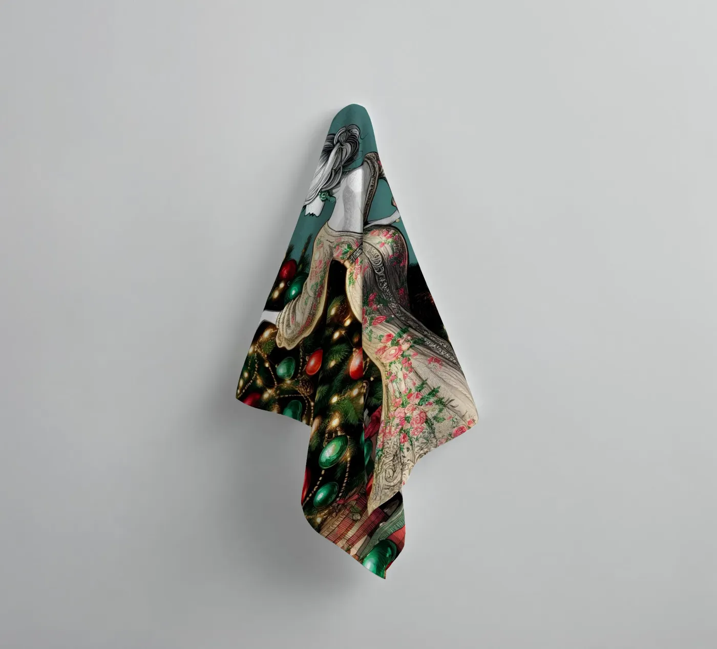 KERSTDAG badhanddoek van ARTOMATIC