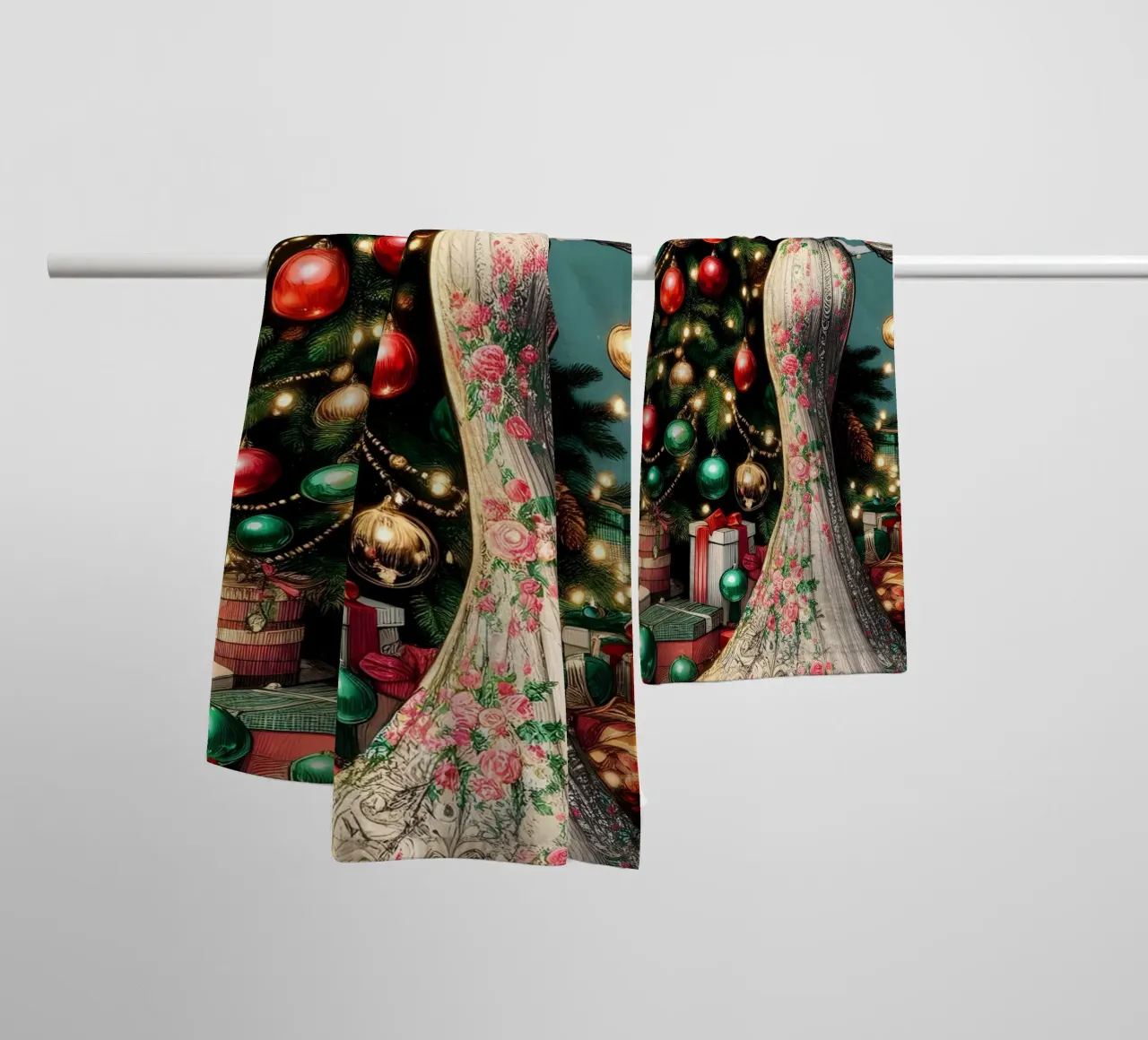 KERSTDAG badhanddoek van ARTOMATIC