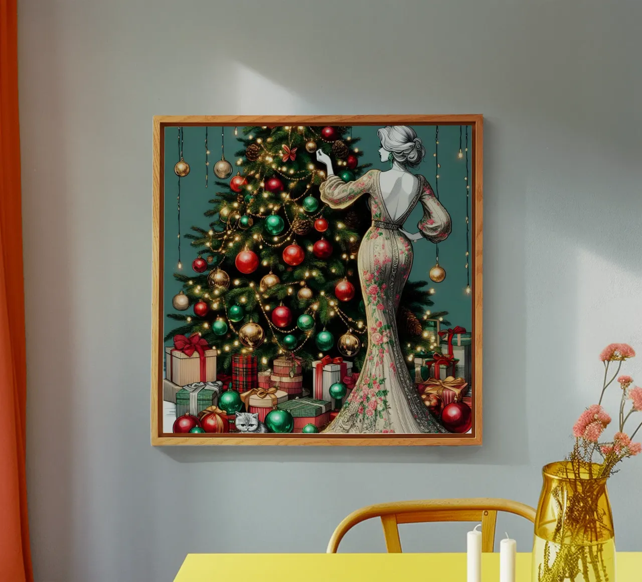 KERSTDAG acryl van ARTOMATIC