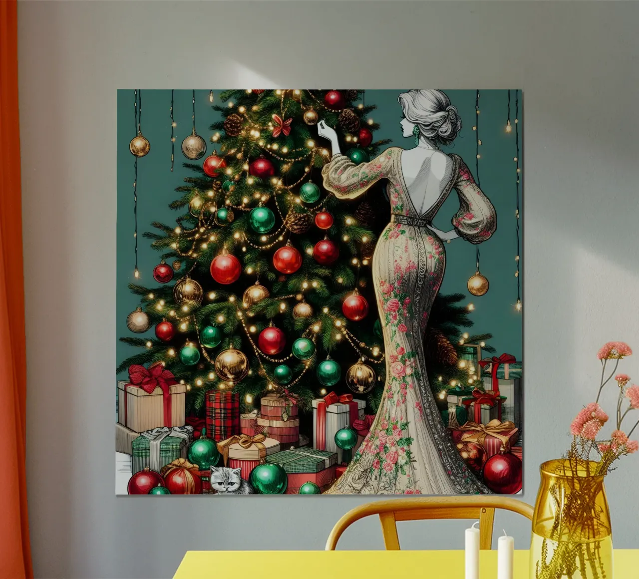 KERSTDAG poster van ARTOMATIC