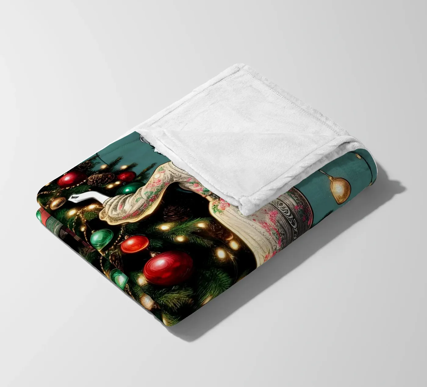 KERSTDAG fleecedeken van ARTOMATIC