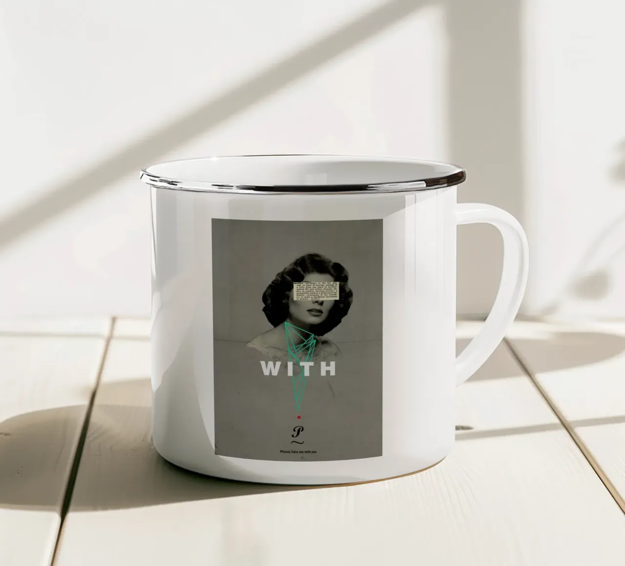 With You tazza in smalto da Frank Moth