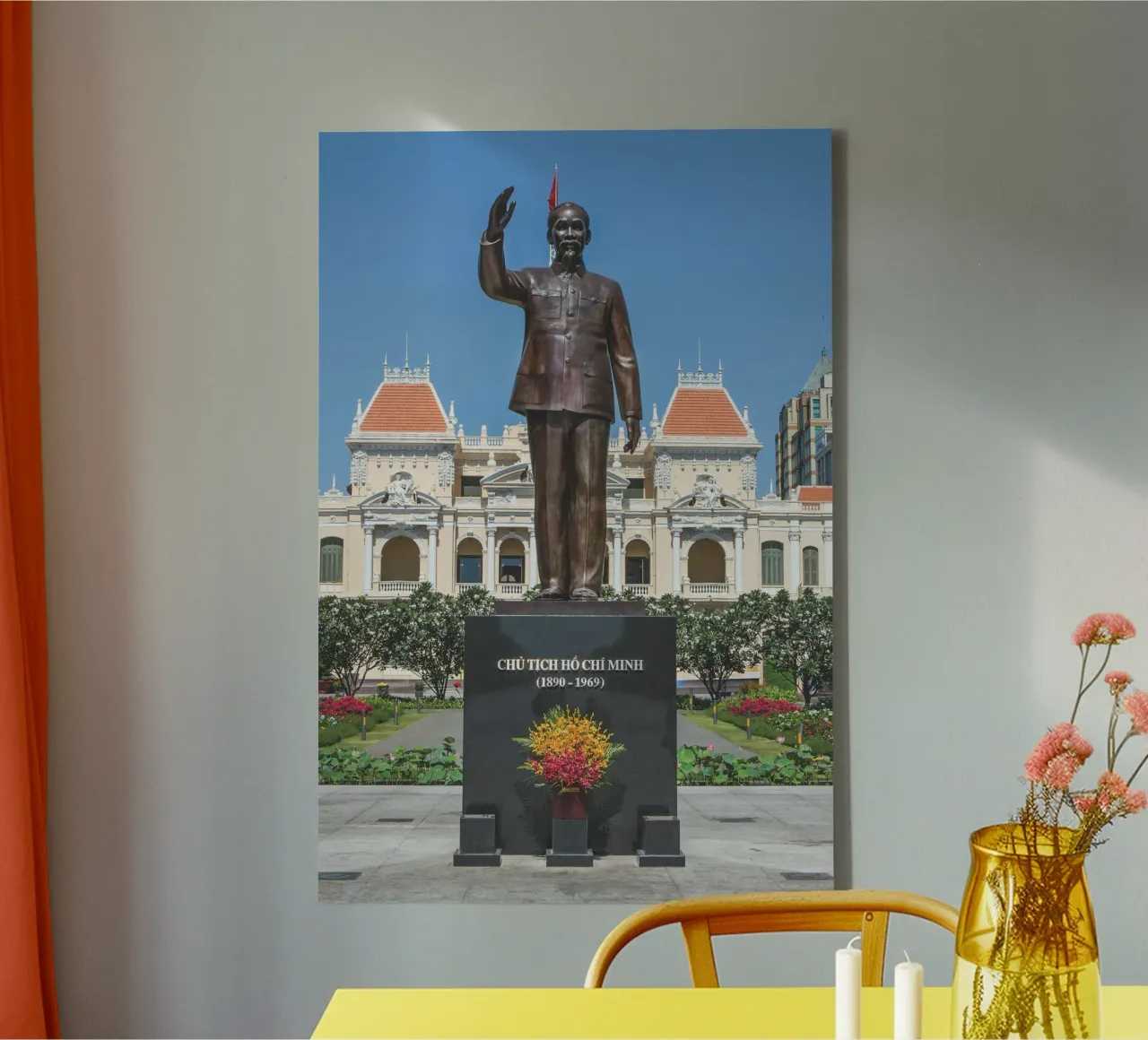 Ho Chi Minh tela con Cornice a cassetta da Dave Hare Photography