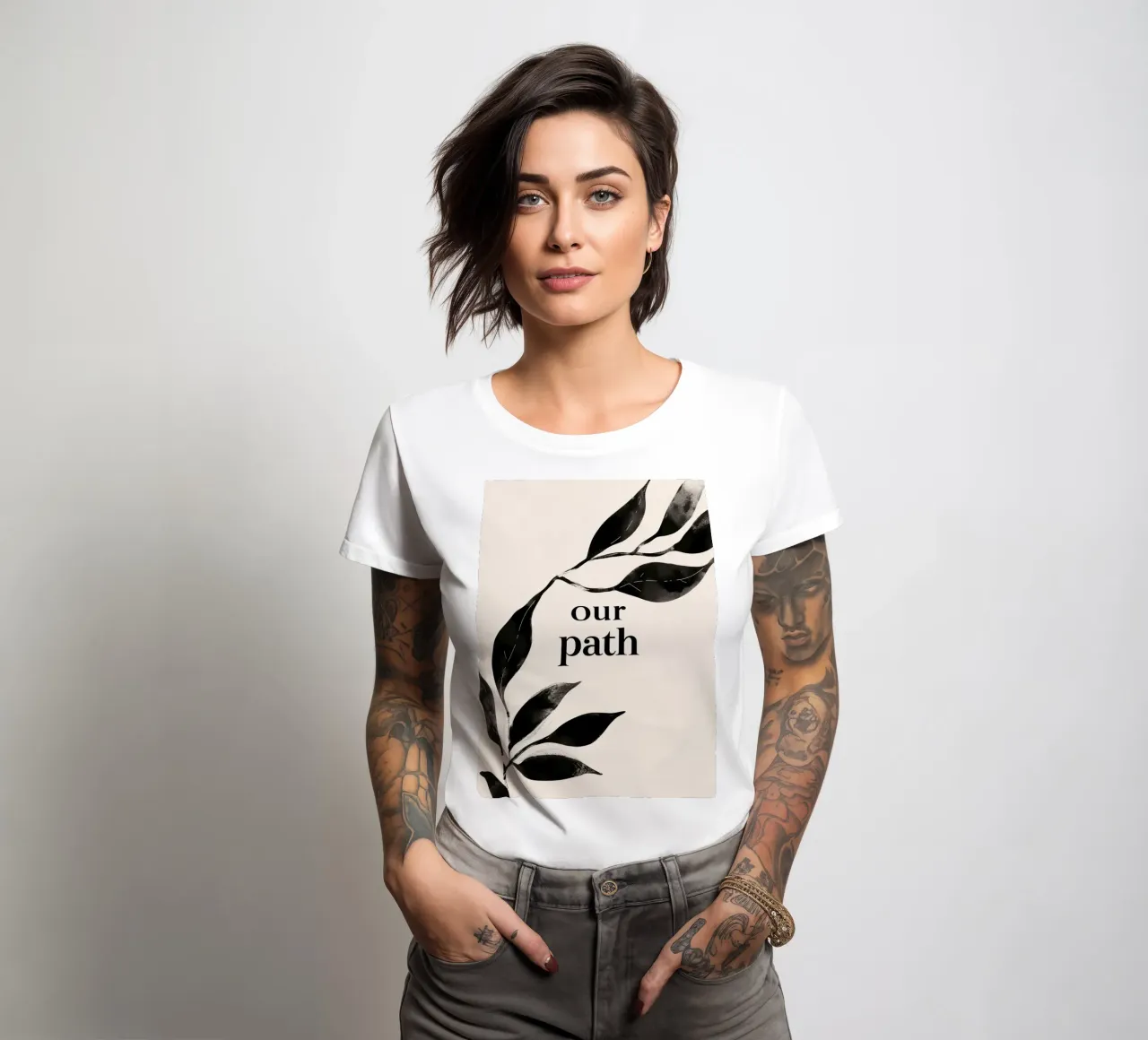 Our Path women's fitted t-shirt by treechild