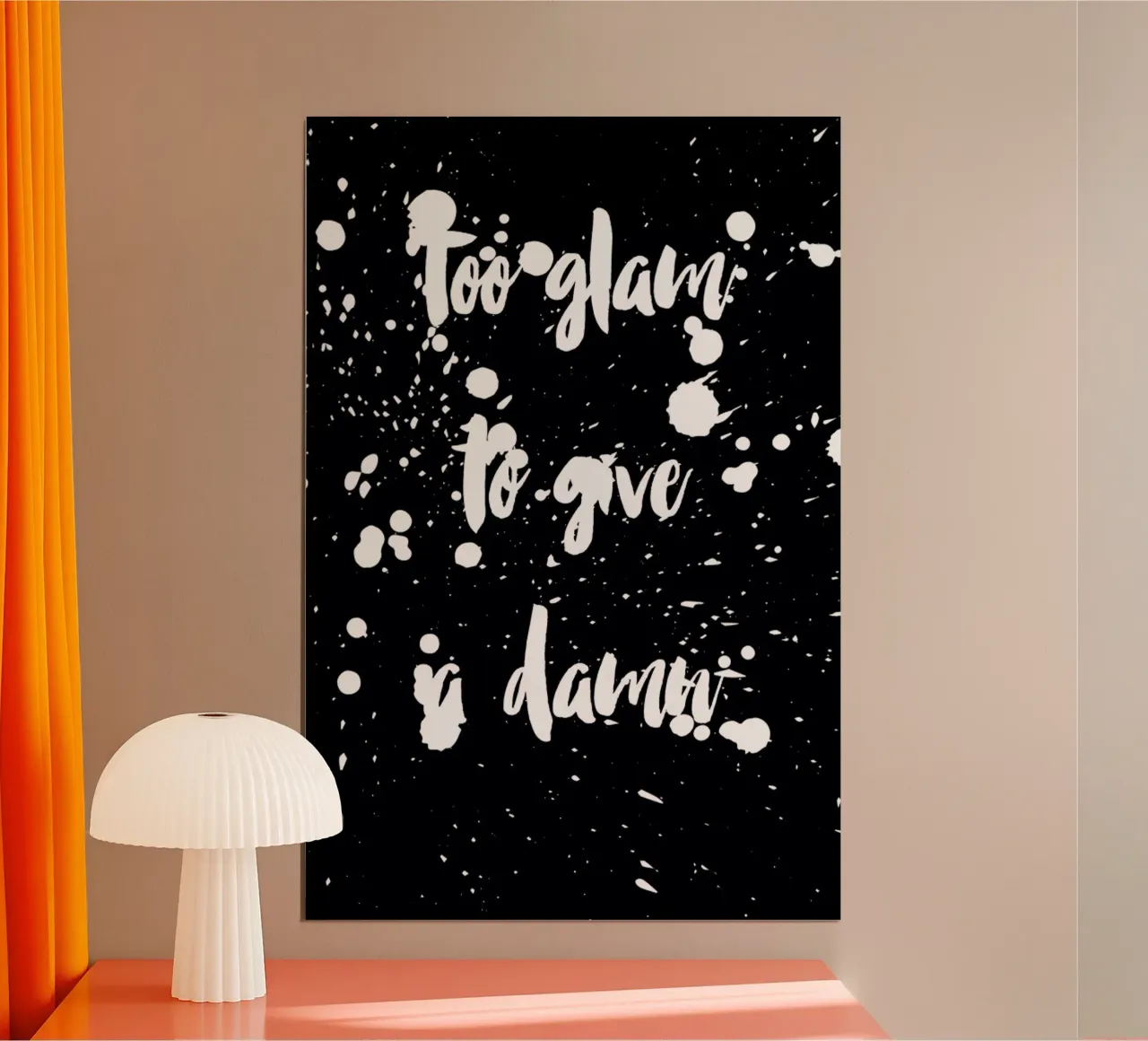 Glam Dirty poster con telaio in alluminio da Maria Kritzas