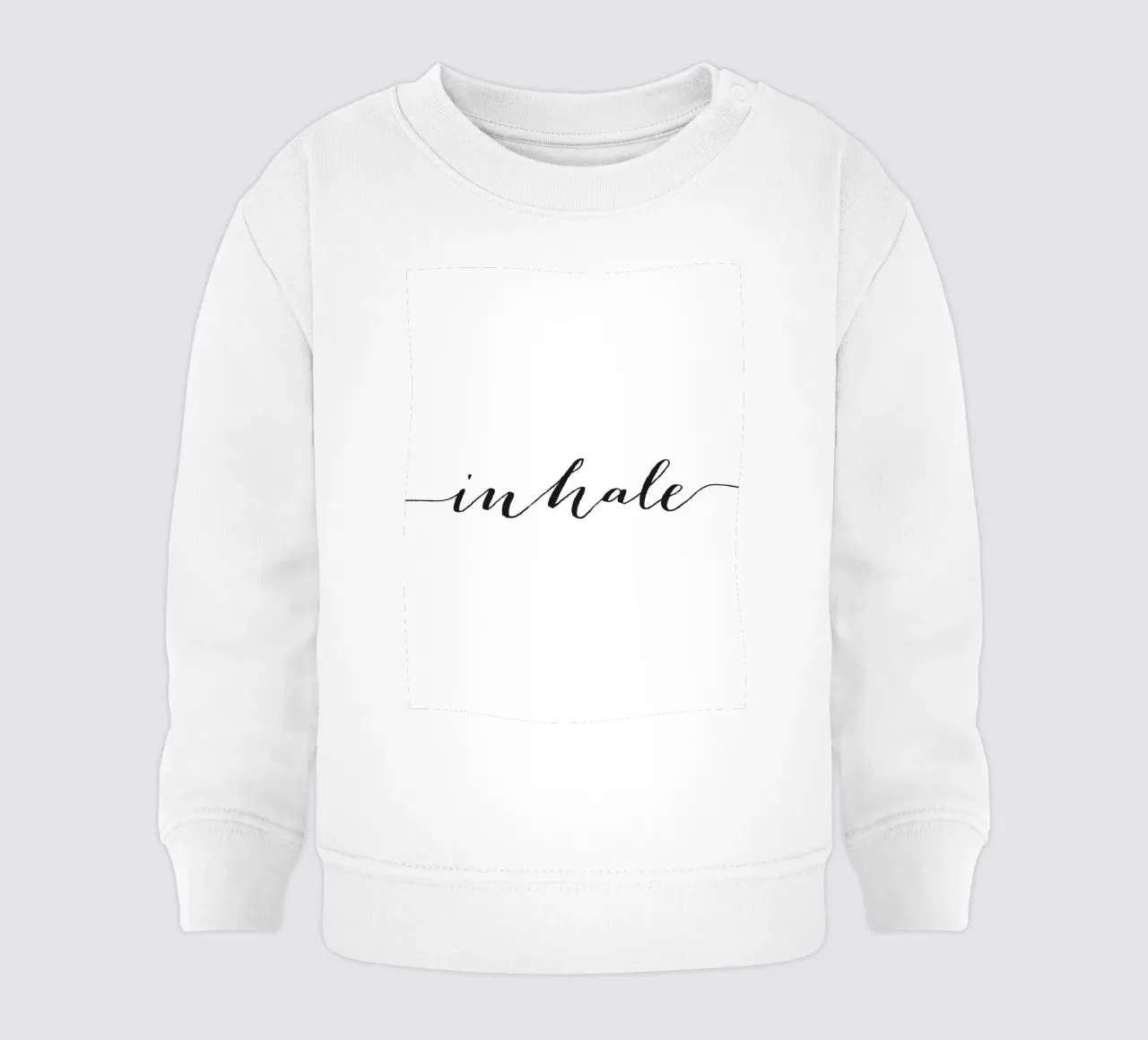 Poster Inhale - Design minimalista per il relax felpa neonato da Whole©