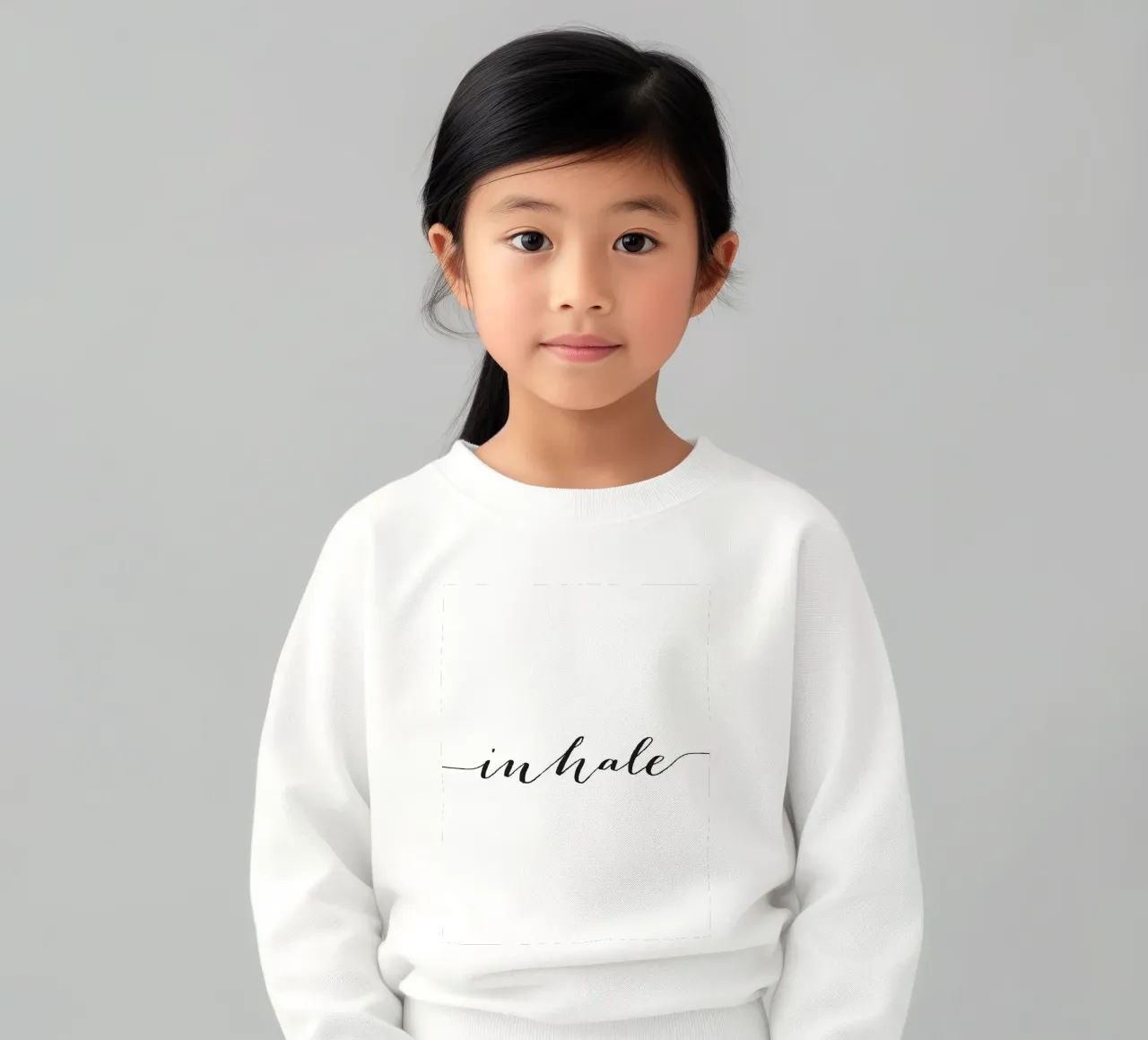 Poster Inhale - Design minimalista per il relax felpa bambino da Whole©