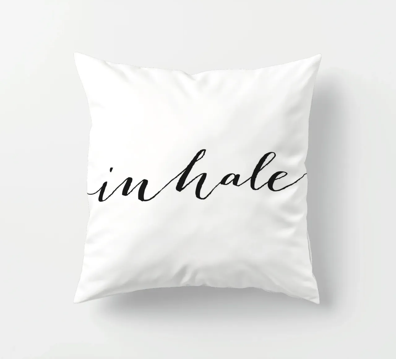 Poster Inhale - Design minimalista per il relax cuscino da Whole©