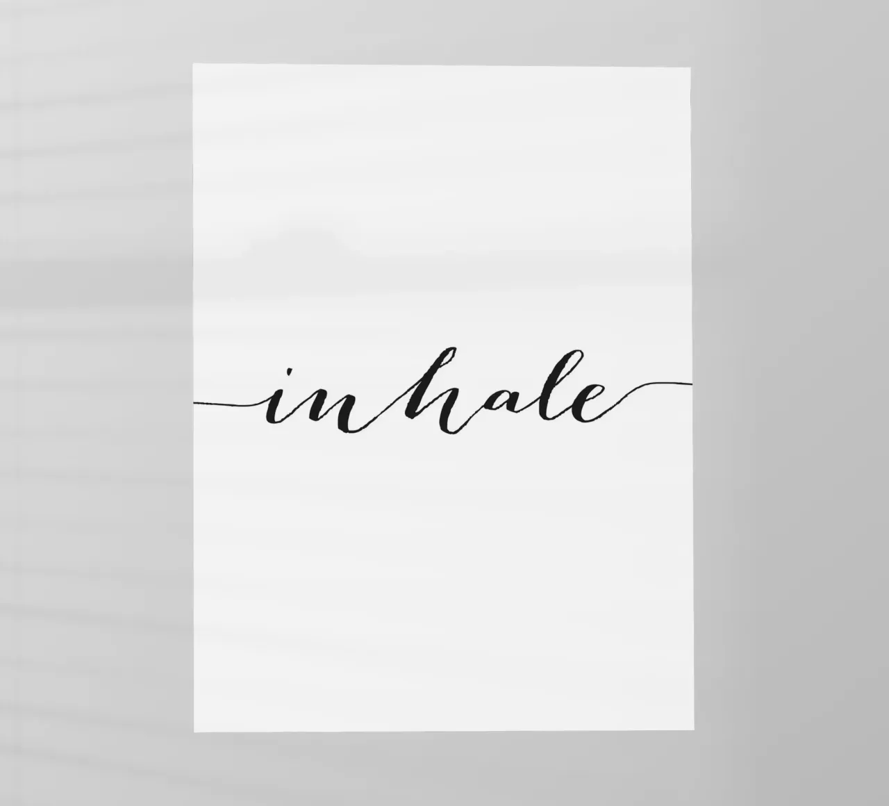 Poster Inhale - Design minimalista per il relax pellicola backlit da Whole©