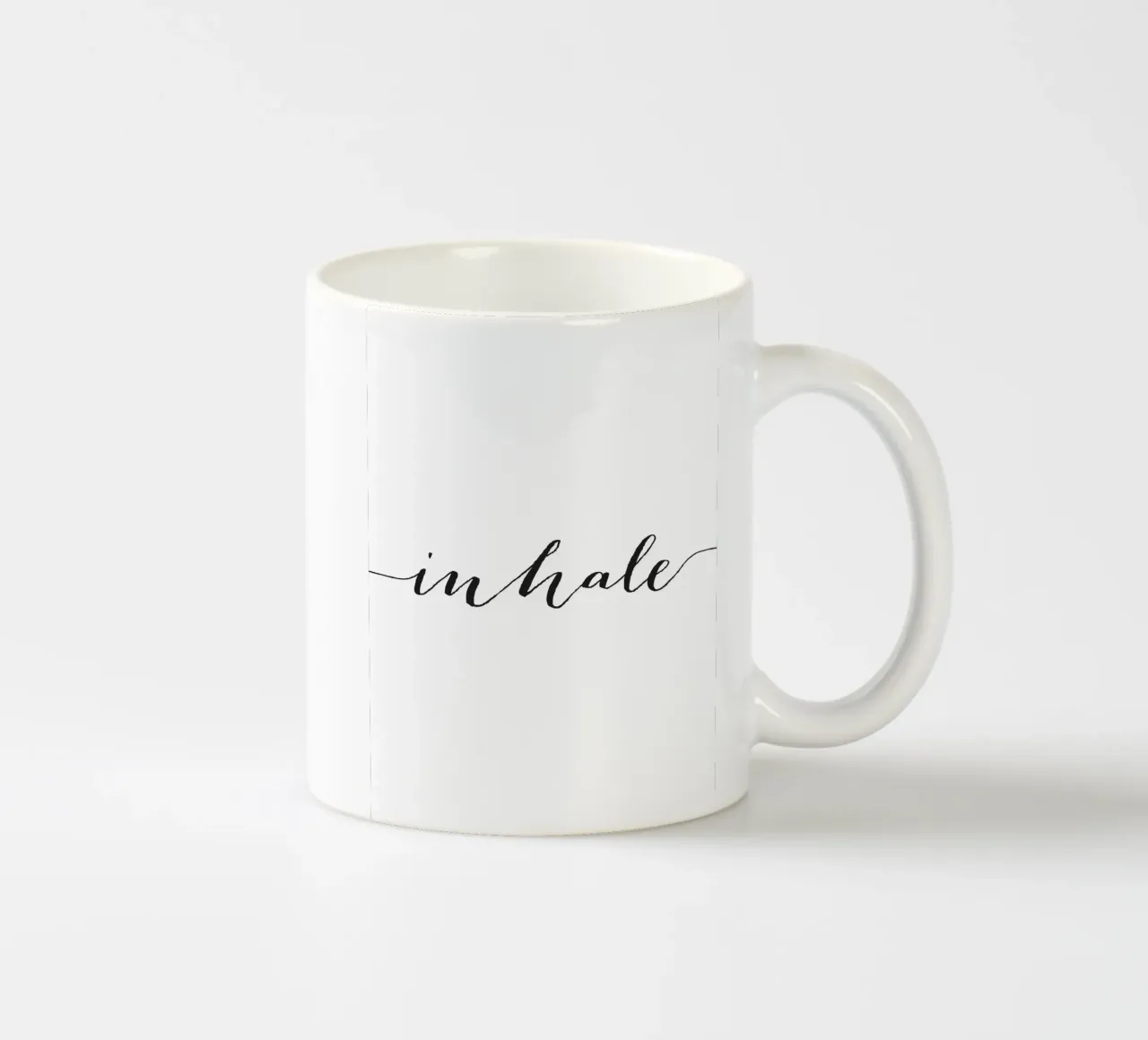 Poster Inhale - Design minimalista per il relax tazza in ceramica da Whole©