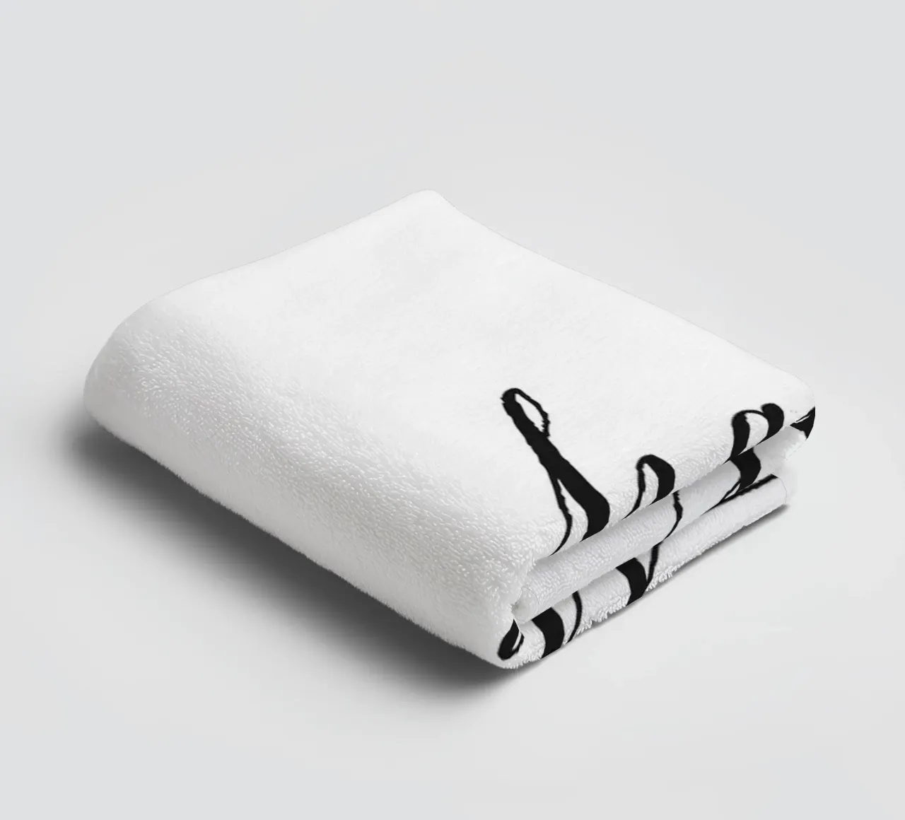 Poster Inhale - Design minimalista per il relax asciugamano da bagno da Whole©