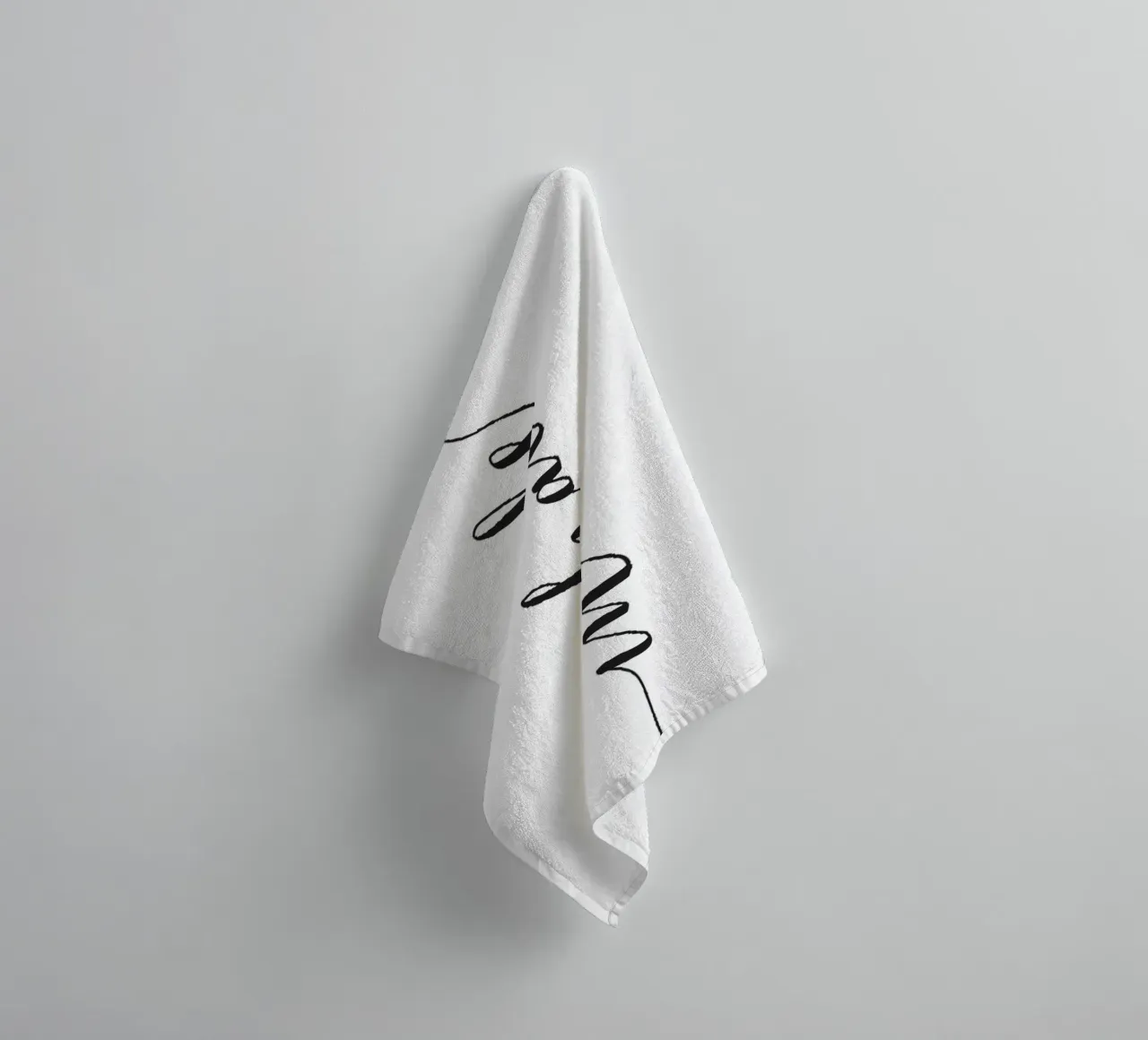 Poster Inhale - Design minimalista per il relax asciugamano da bagno da Whole©