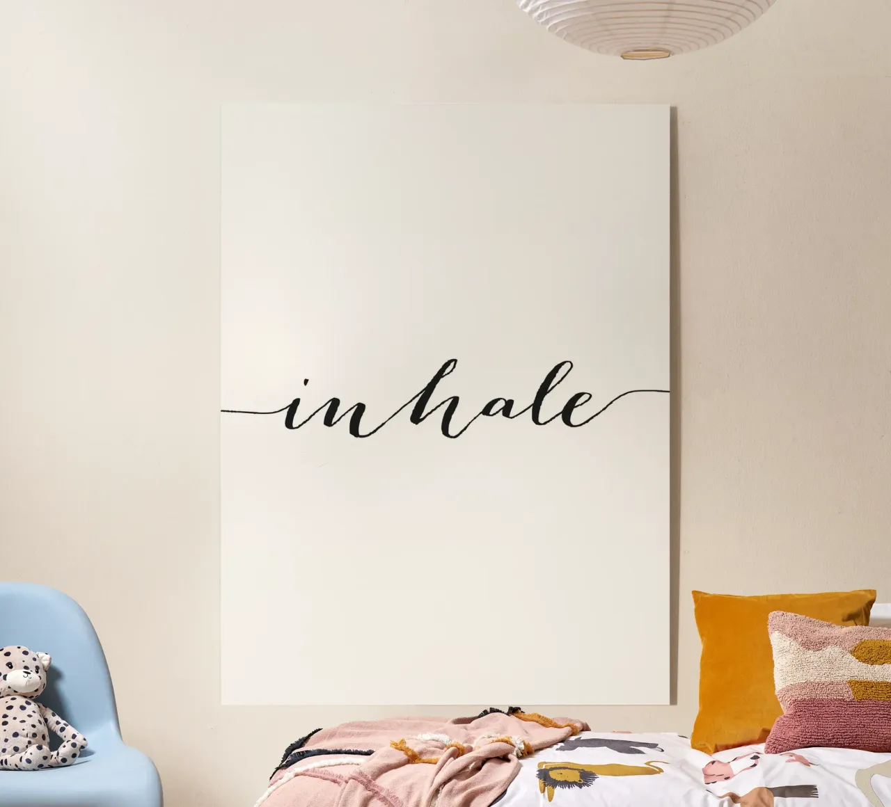 Poster Inhale - Design minimalista per il relax plexiglass da Whole©