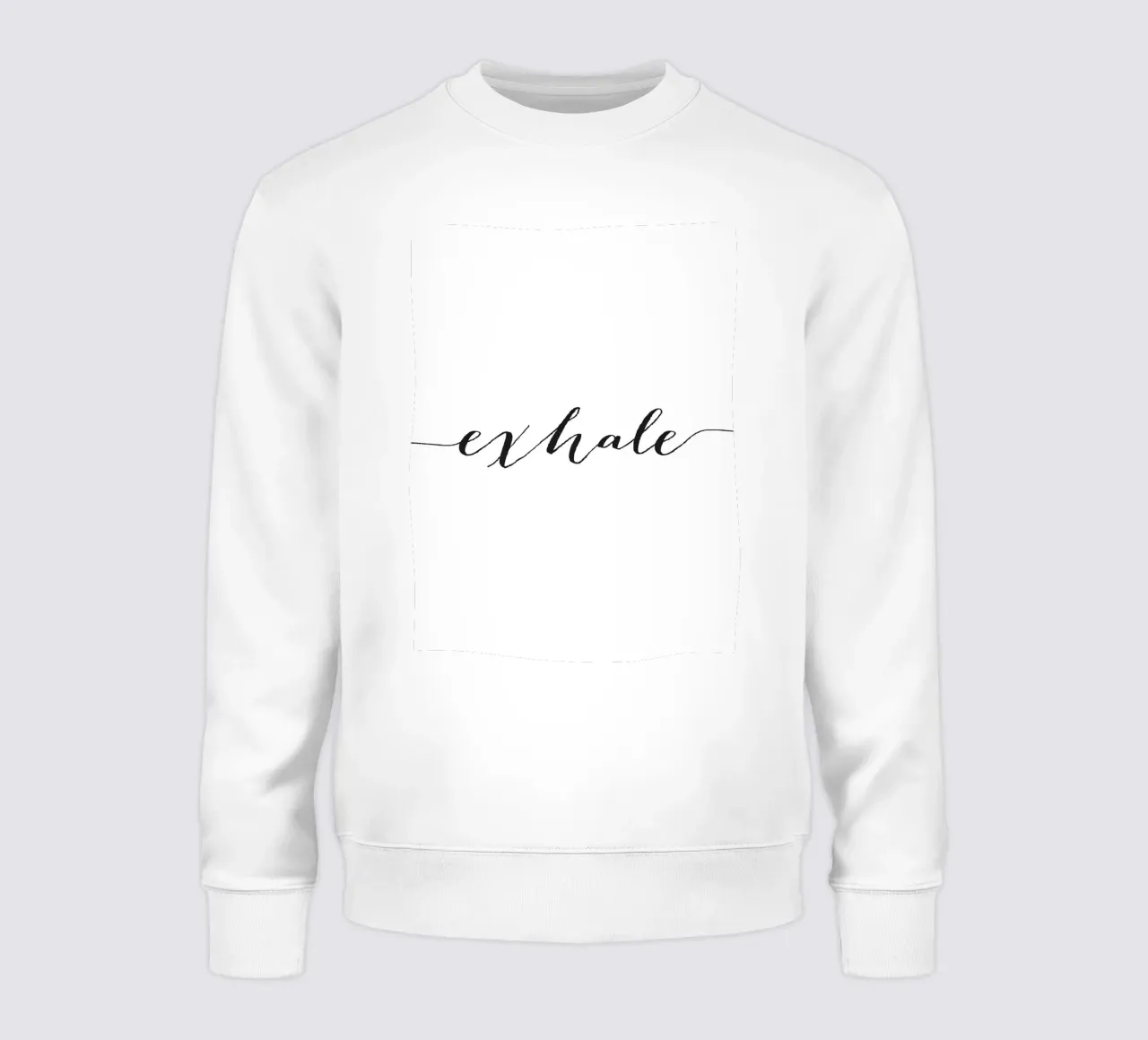 Poster Exhale - Design tipografico rilassante felpa da Whole©