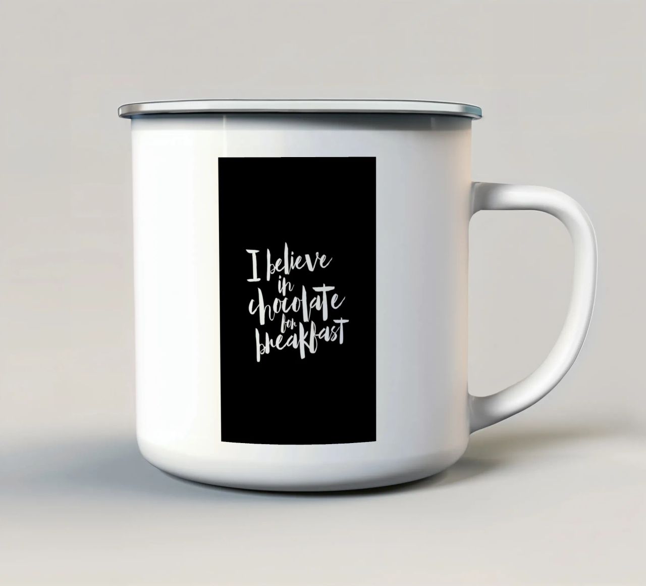 I Believe tazza in smalto da Maria Kritzas