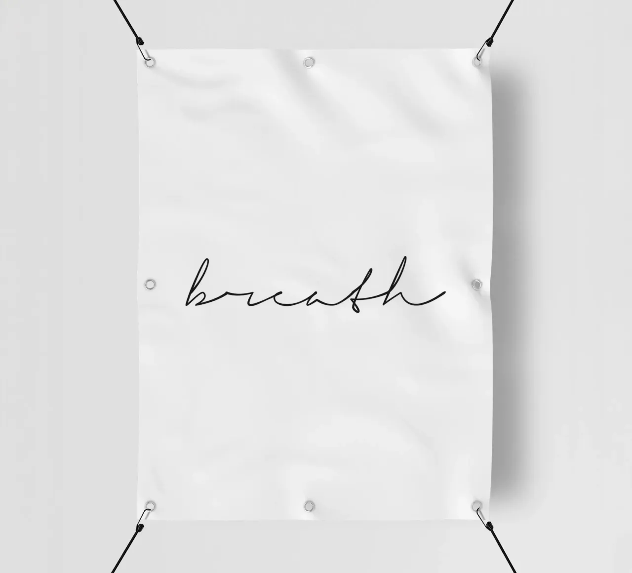 Poster Breathe - Elegante design tipografico telo in pvc da Whole©