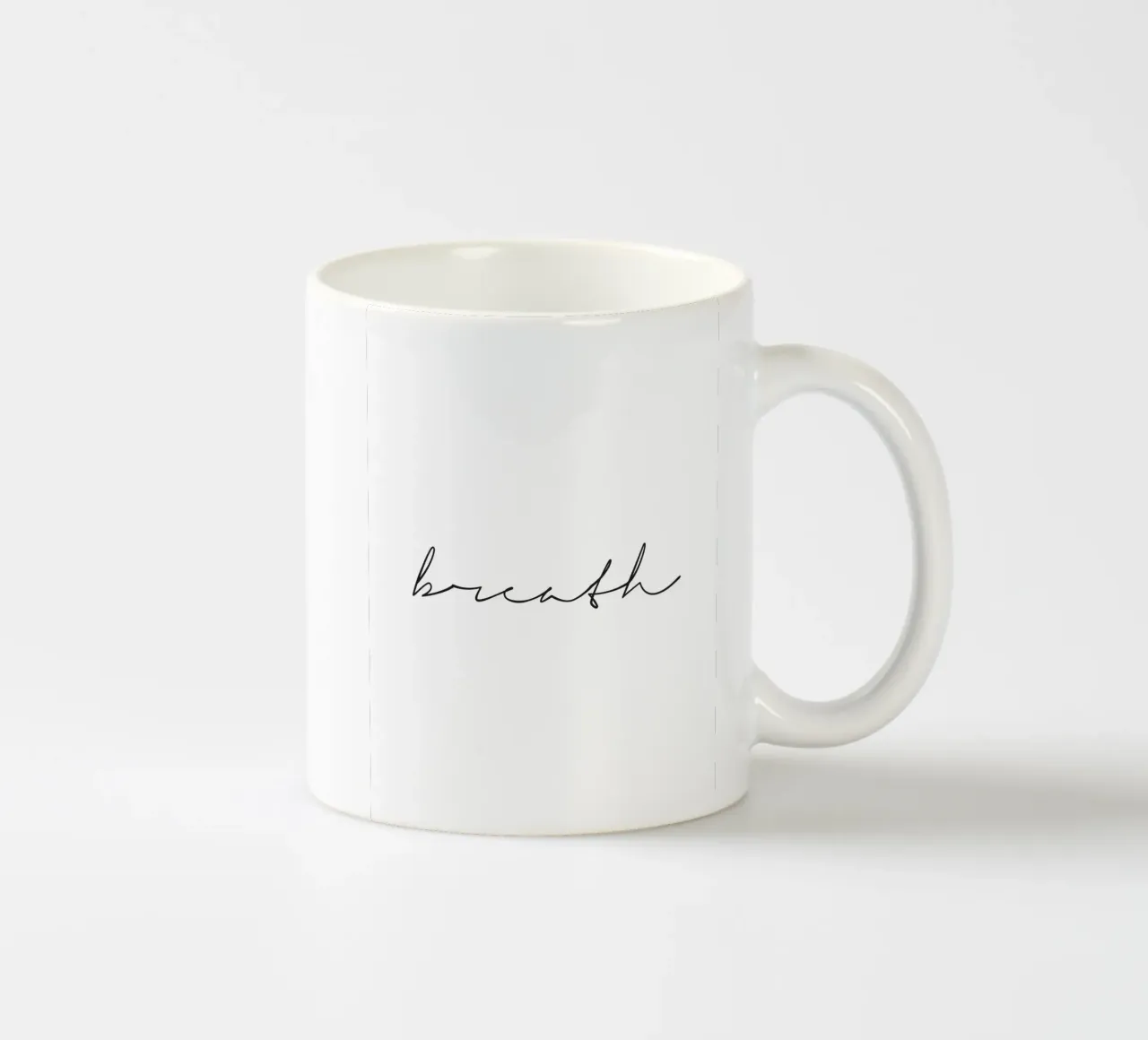 Poster Breathe - Elegante design tipografico tazza in ceramica da Whole©