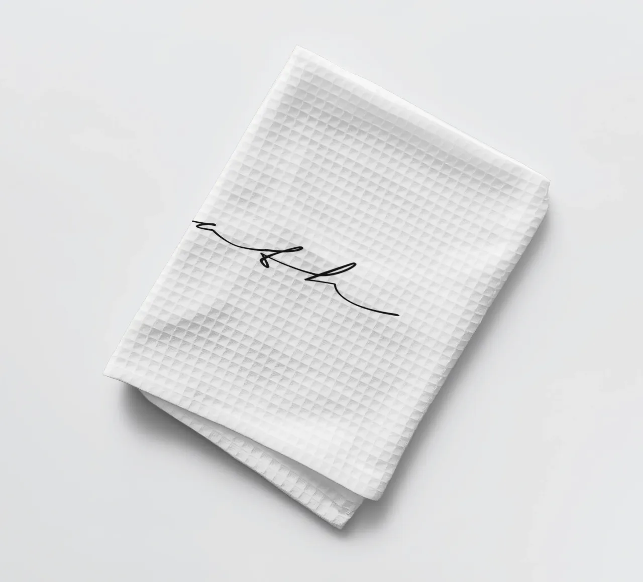 Breathe Poster - Elegant typography design tea towel by Whole©