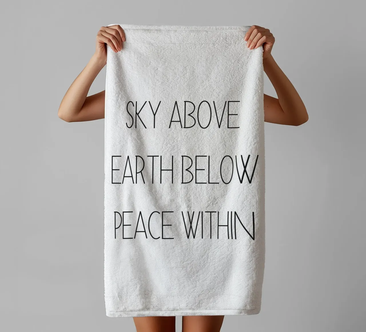 Il cielo sopra la terra sotto - Poster ispiratore asciugamano da bagno da Whole©