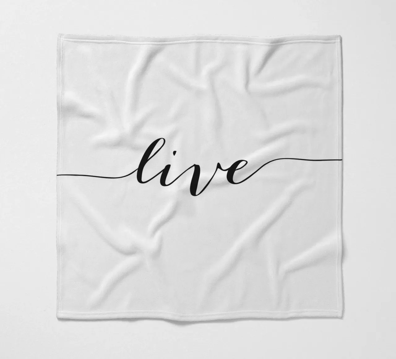 Live Poster - Design tipografico minimalista coperta in pile da Whole©