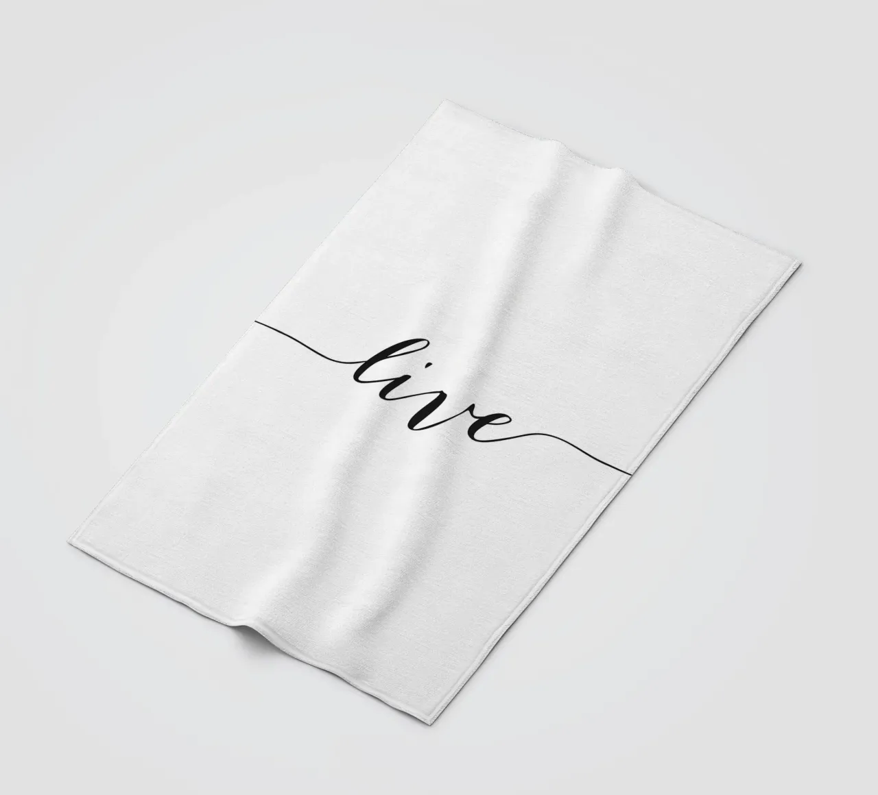 Live Poster - Design tipografico minimalista coperta in pile da Whole©