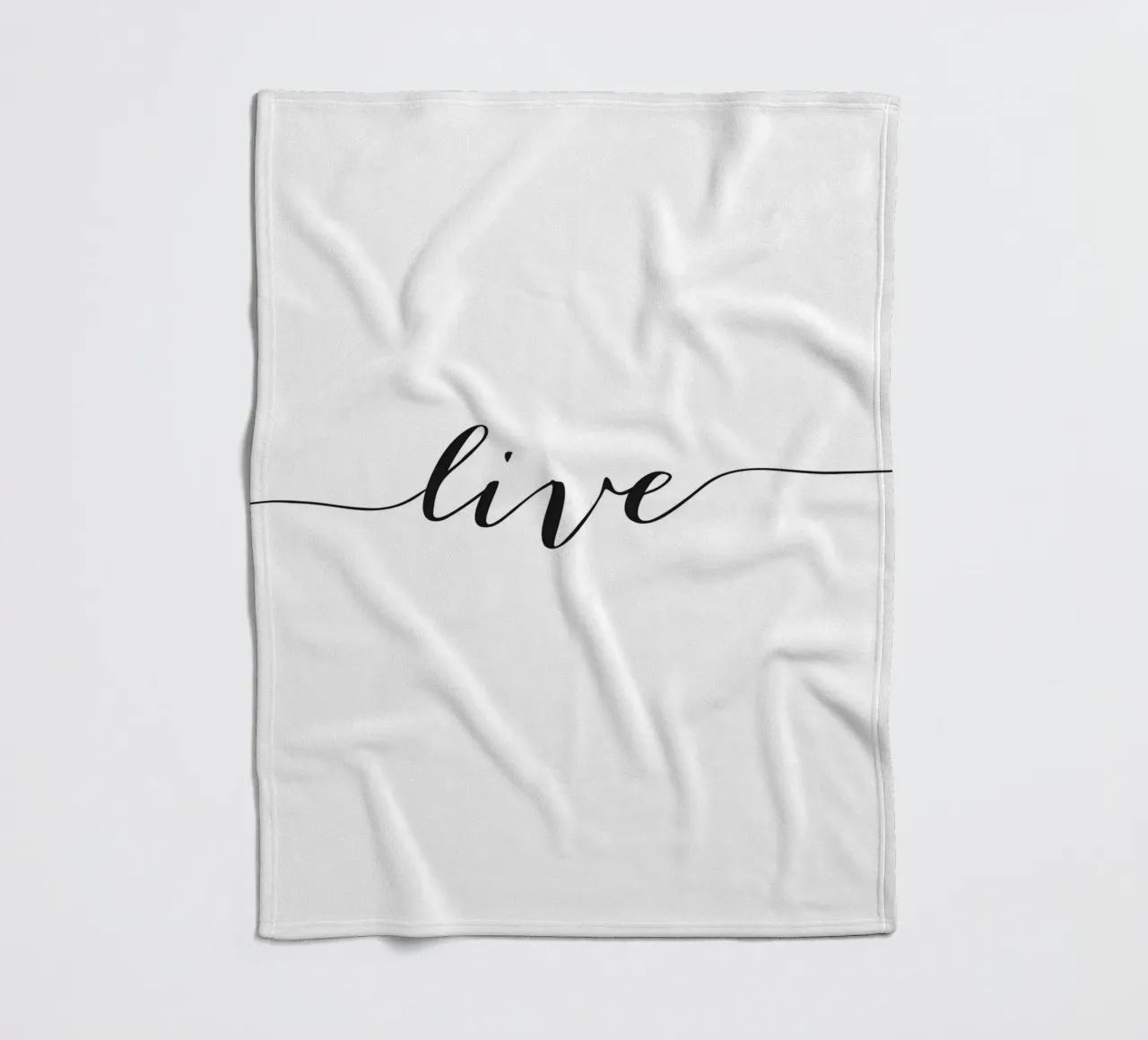 Live Poster - Design tipografico minimalista coperta in pile da Whole©