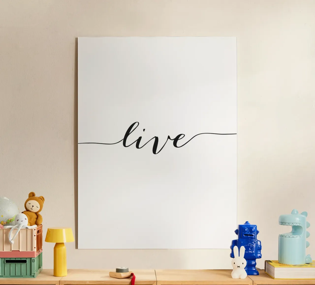 Live Poster - Design tipografico minimalista plexiglass da Whole©