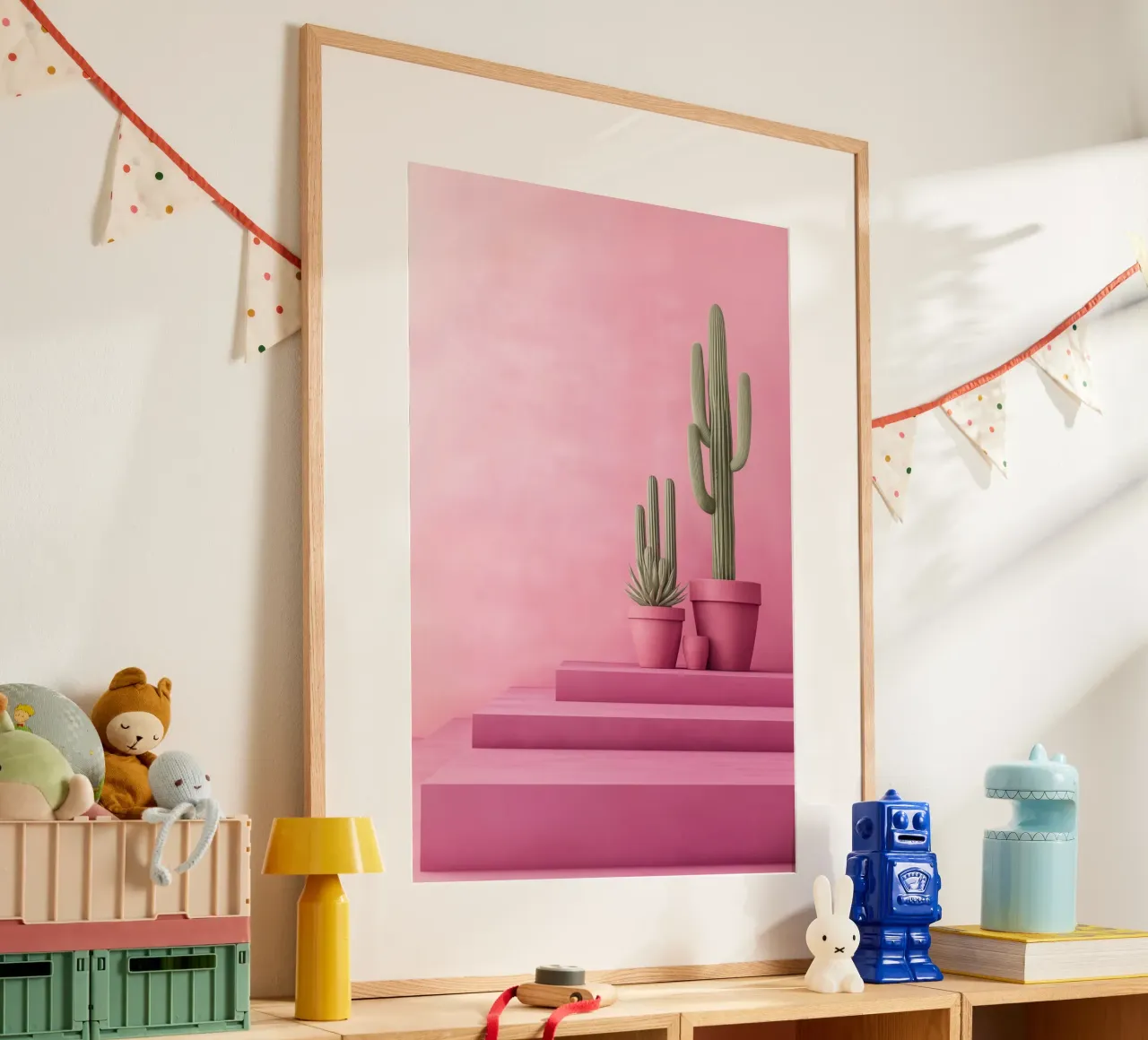Cactus su rosa carta hahnemühle da Autofocus