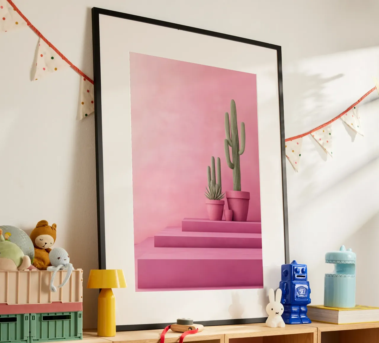 Cactus su rosa carta hahnemühle da Autofocus