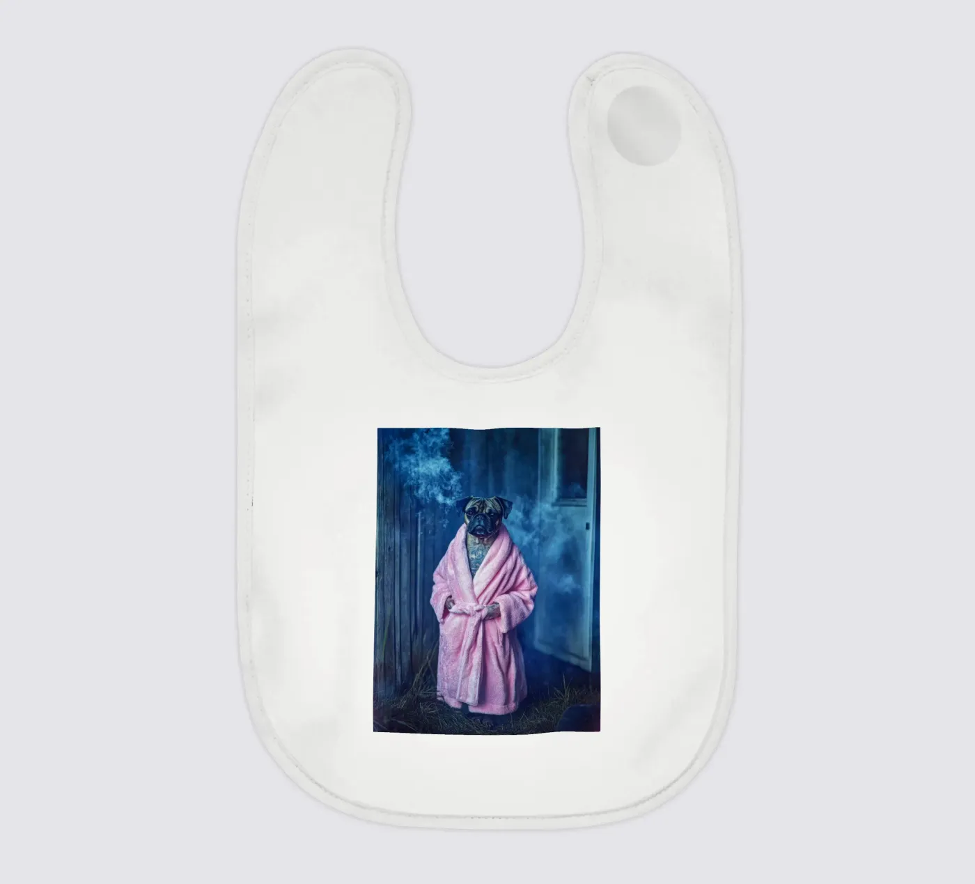 Roscoe baby bib by Affiches Chien Originales – Dogland