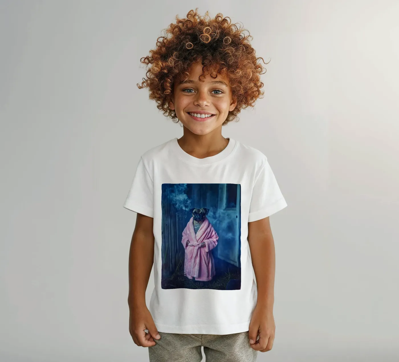 Roscoe t-shirt bambini da Affiches Chien Originales – Dogland