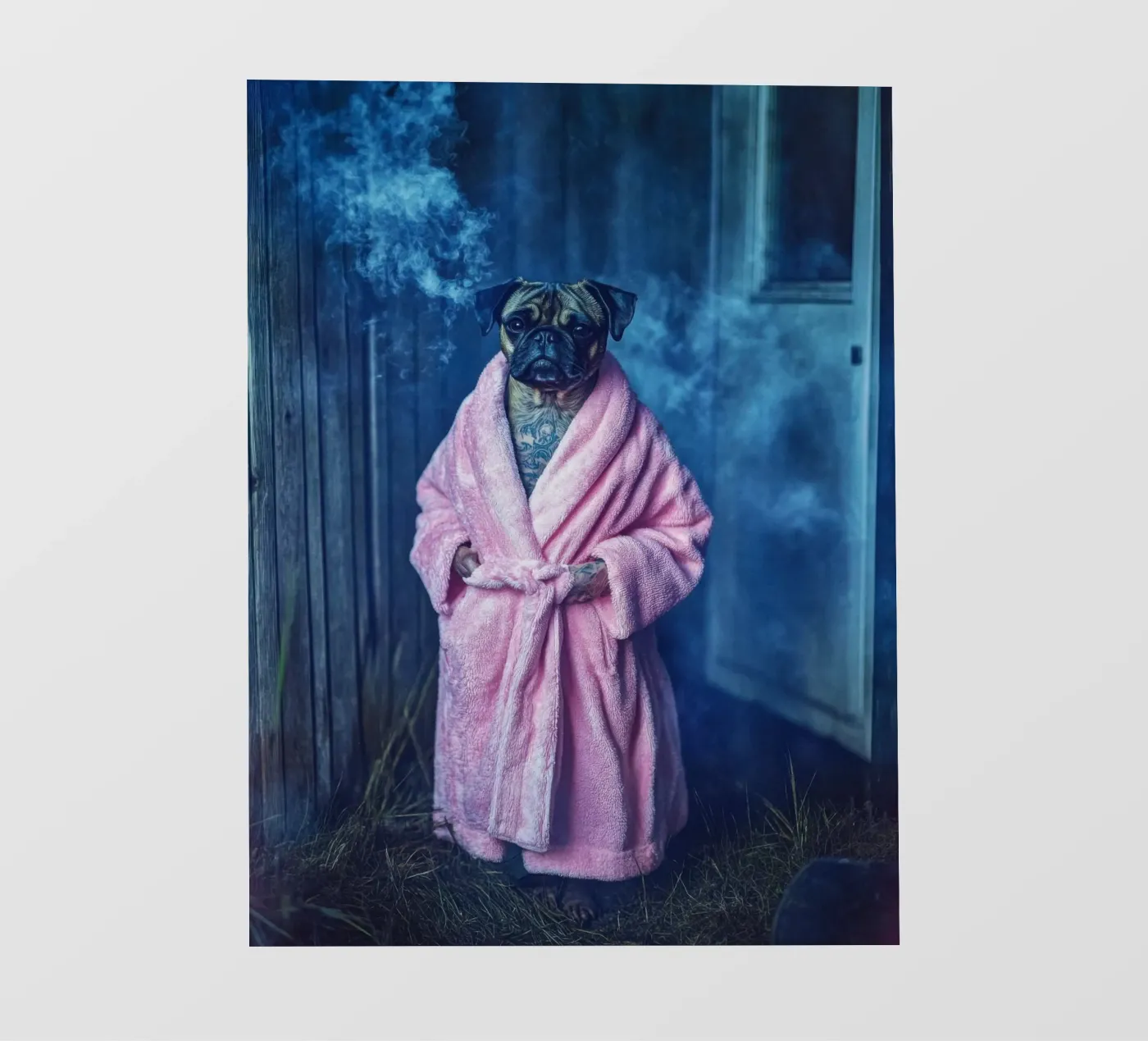 Roscoe pellicola backlit da Affiches Chien Originales – Dogland