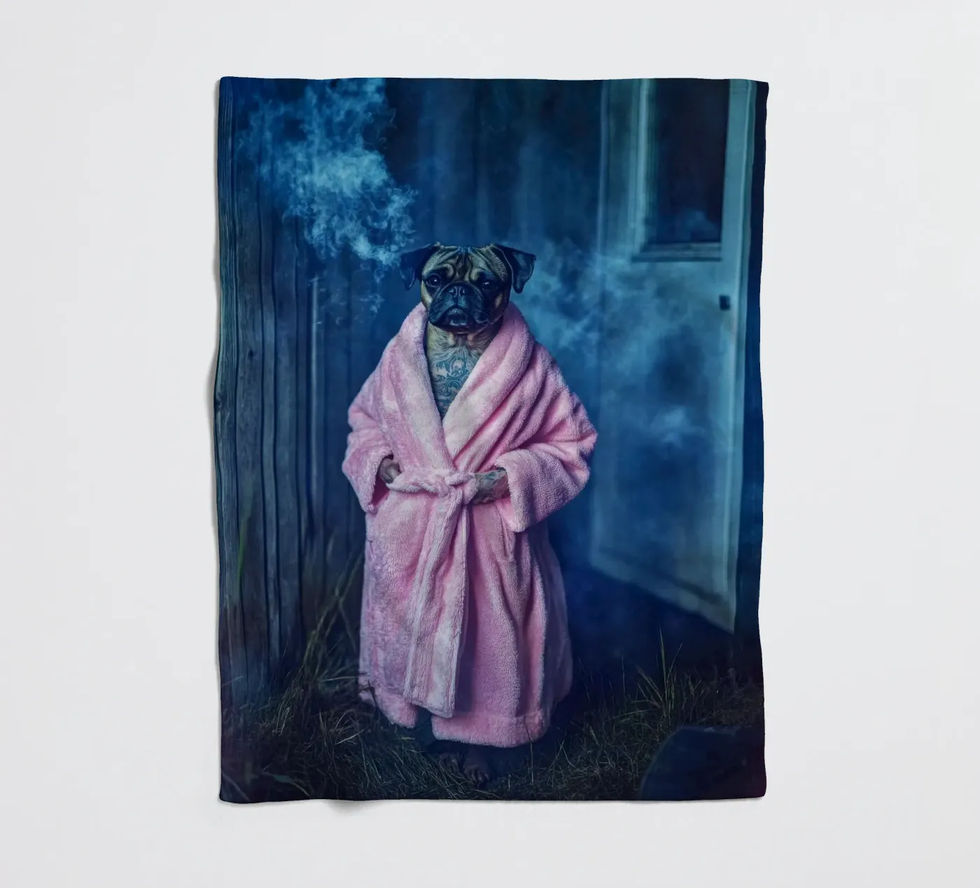 Roscoe Fleecedecke von Affiches Chien Originales – Dogland