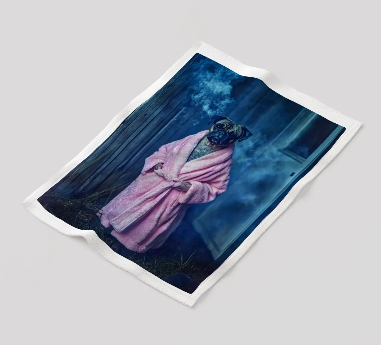 Roscoe Fleecedecke von Affiches Chien Originales – Dogland