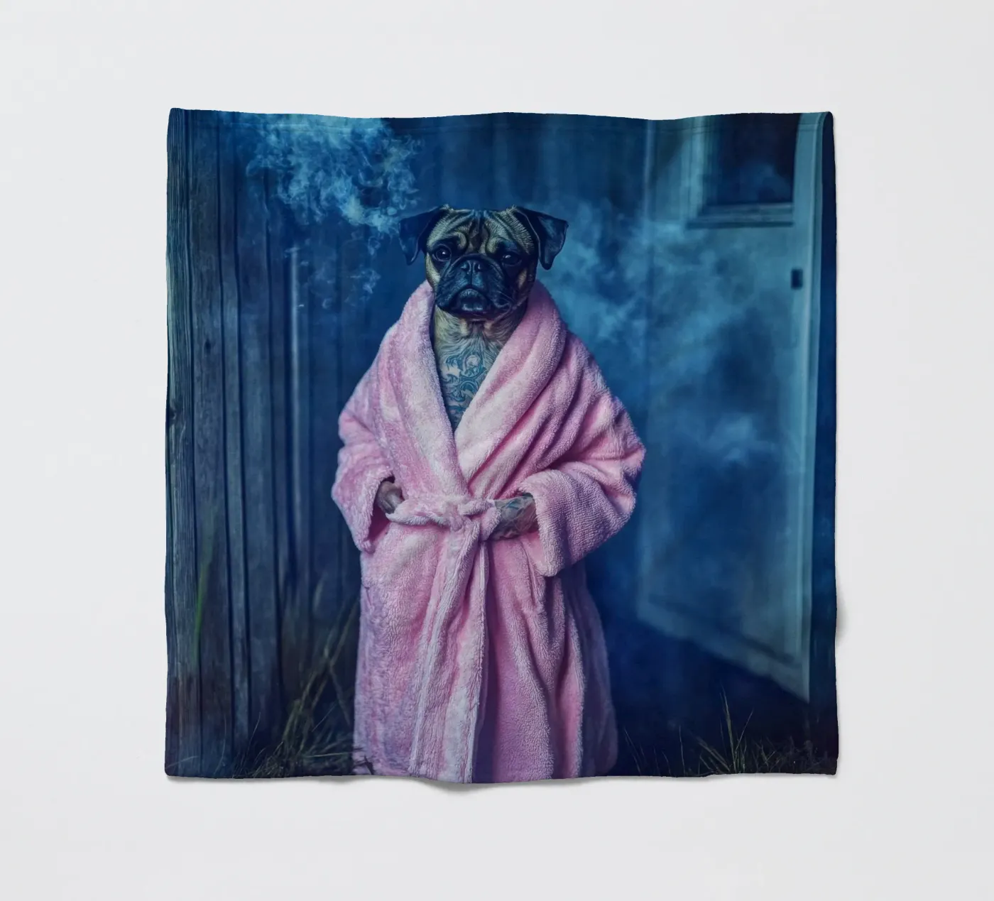 Roscoe Fleecedecke von Affiches Chien Originales – Dogland