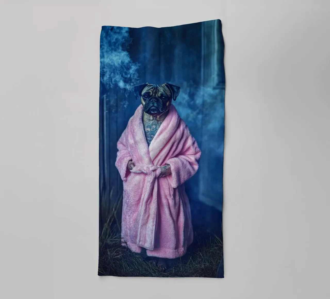 Roscoe asciugamano da bagno da Affiches Chien Originales – Dogland