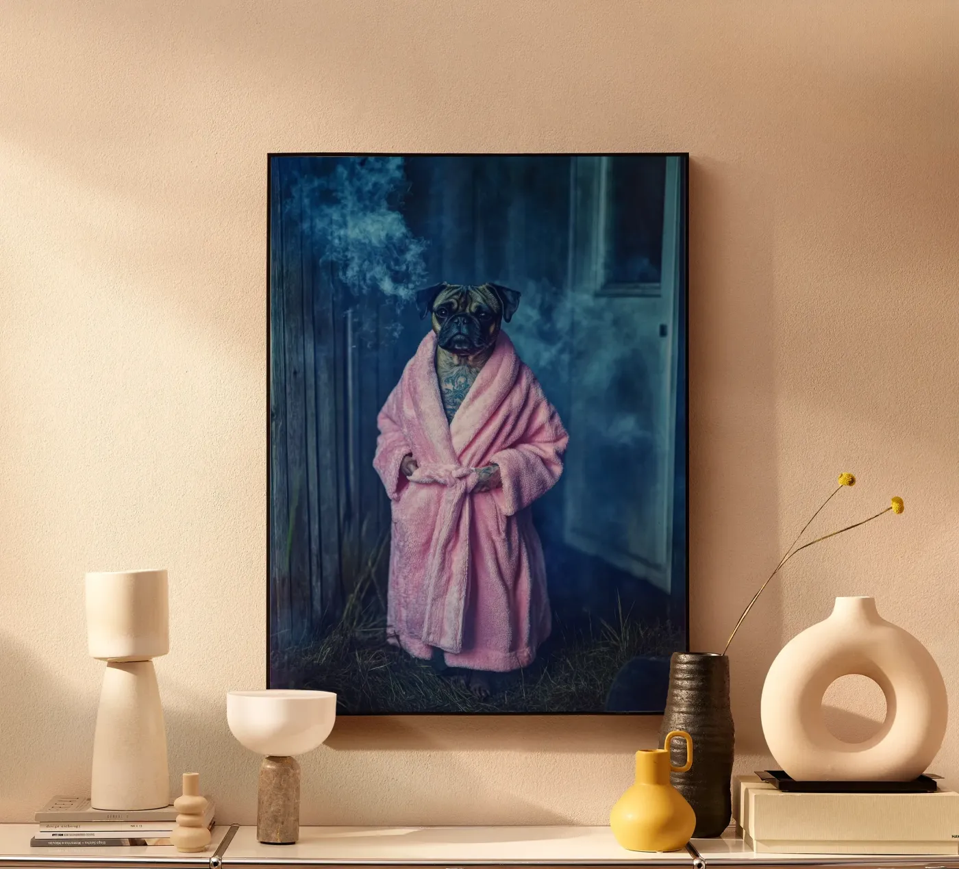 Roscoe forex plate by Affiches Chien Originales – Dogland