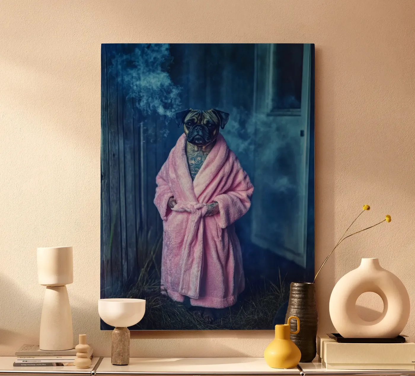 Roscoe forex plate by Affiches Chien Originales – Dogland