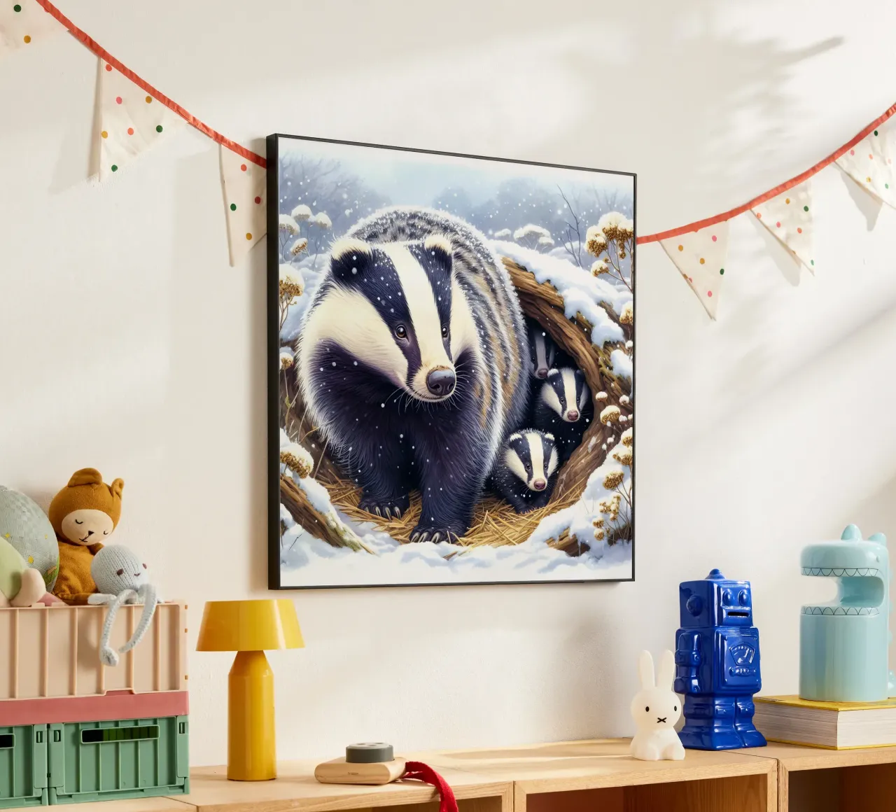 Tasso in inverno alluminio dibond da ARTOMATIC