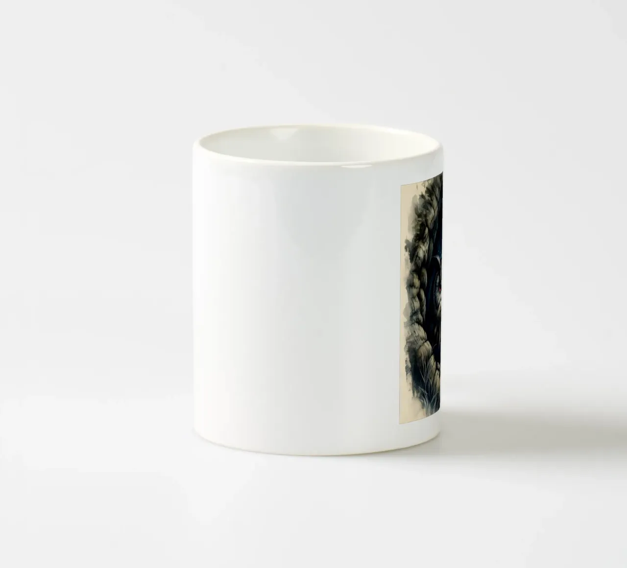 GUFO IN INVERNO tazza in ceramica da ARTOMATIC
