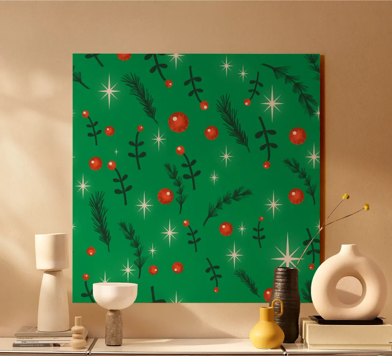 Navidad Follaje Verde metacrilato de susanacosta