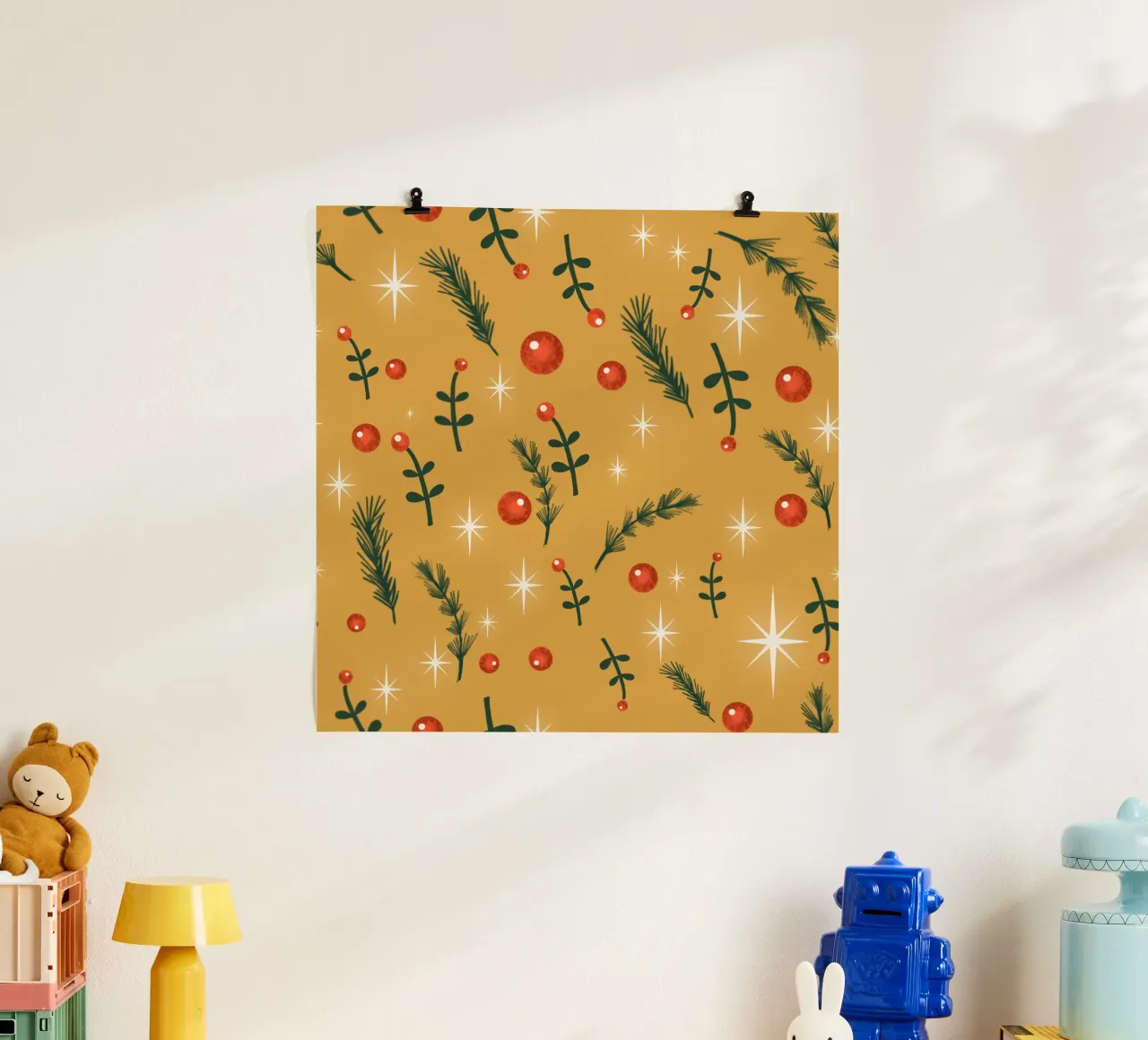 Feuillage de Noël jaune hahnemühle de susanacosta