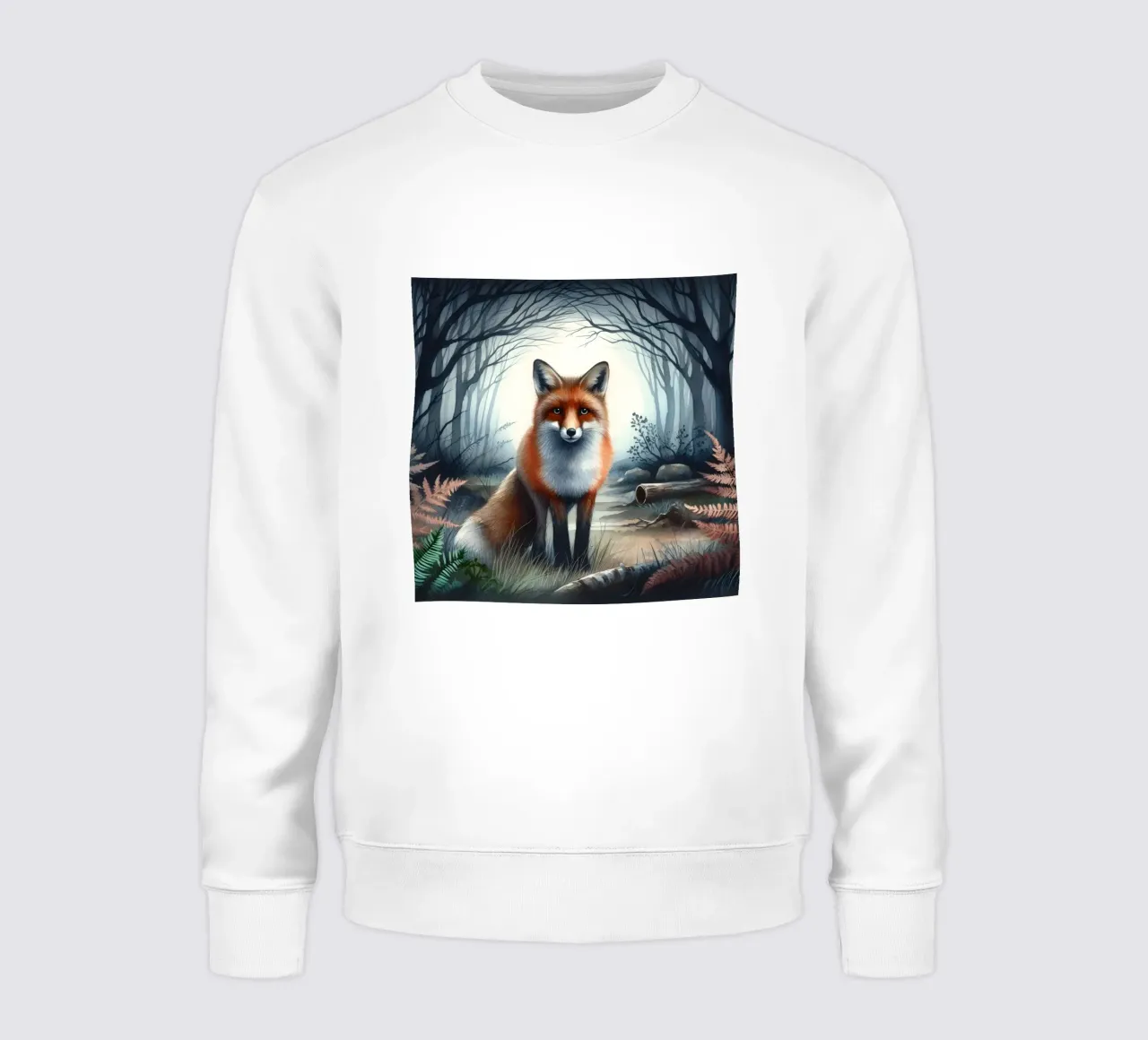 Zorro en el bosque sudadera de ARTOMATIC