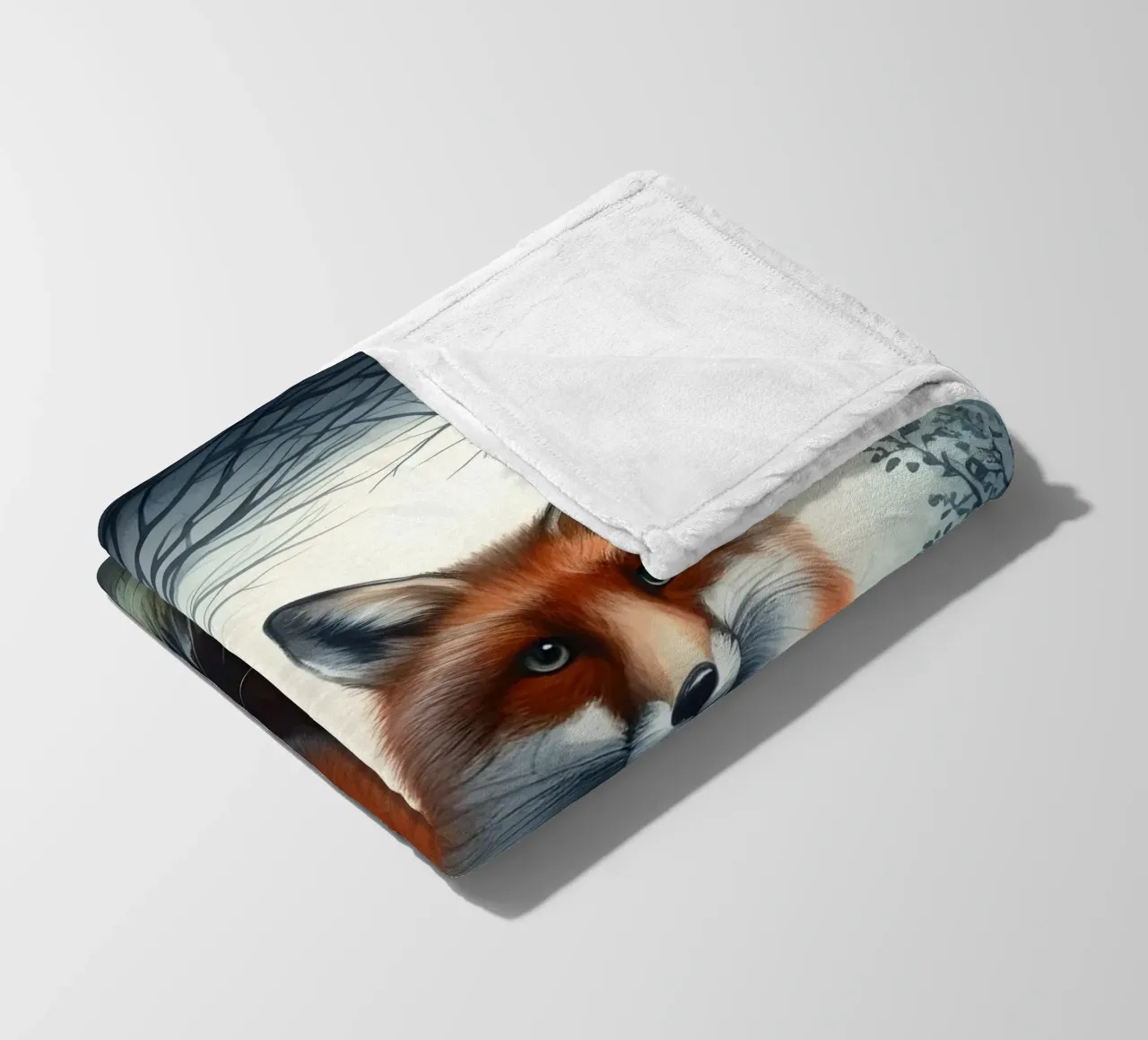 Der Fuchs im Wald Fleecedecke von ARTOMATIC