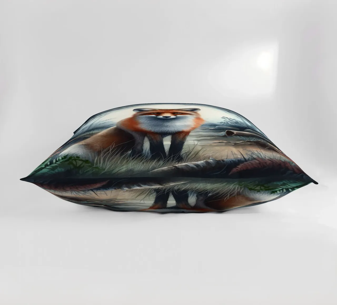 Fox In The Forest decorative cushion by ARTOMATIC