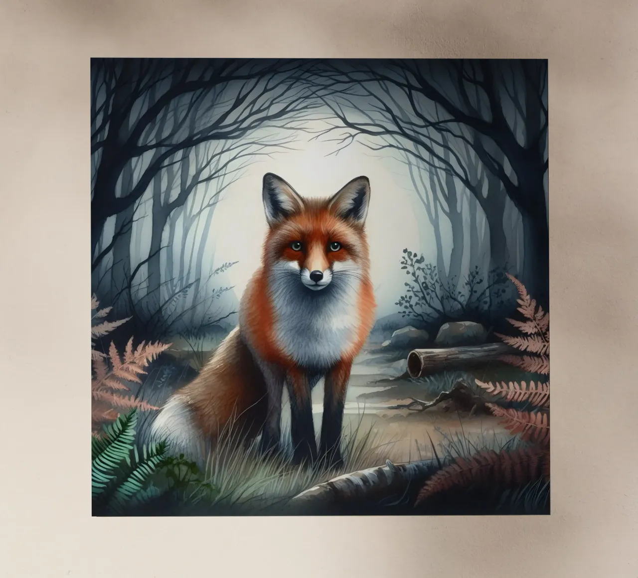 Der Fuchs im Wald Backlit Folie von ARTOMATIC